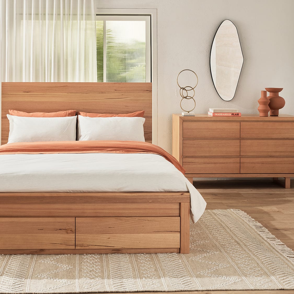 Clemence Dresser - 6 Drawer color Messmate