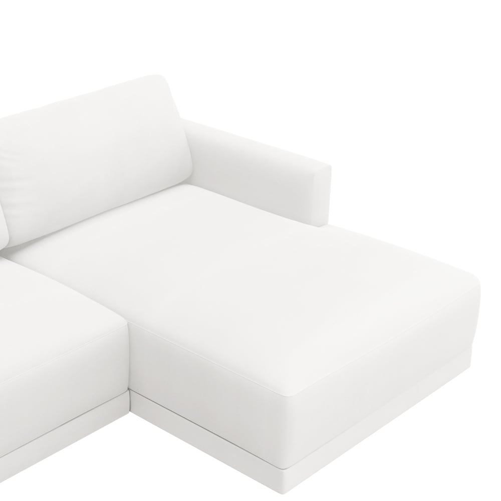 Haven Muse Frost Chaise Sofa - 3 Seater color Muse Frost