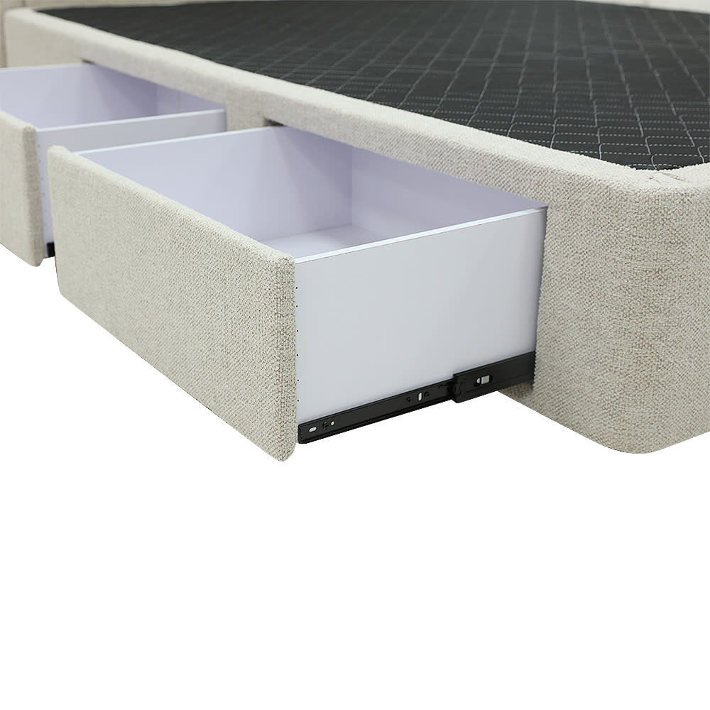 Zenith Storage Drawer Bed Base Noa Desert color Noa Desert