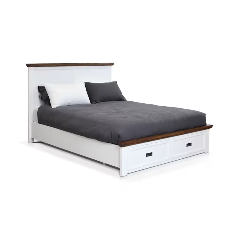 Aspen Storage Bed Frame Two Tone color Two Tone