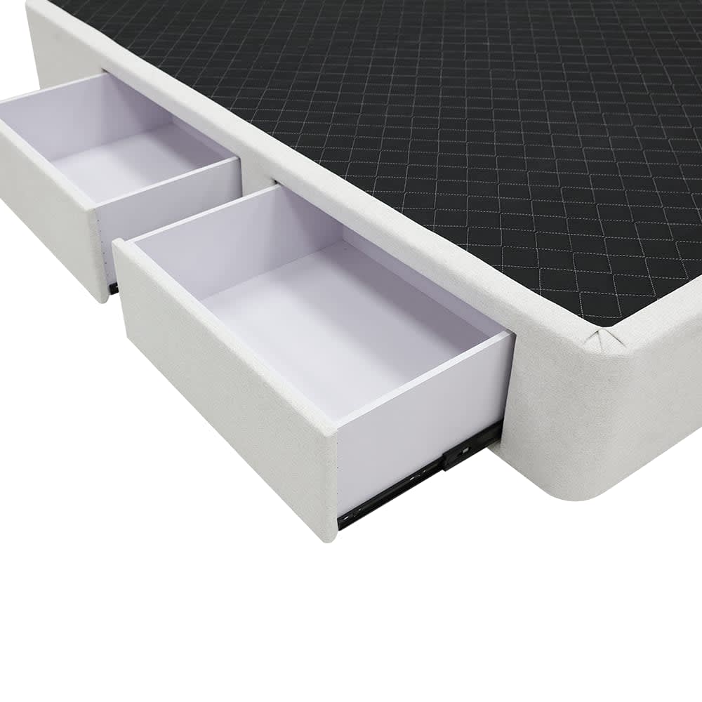 Zenith Storage Drawer Bed Base California Ivory color California Ivory