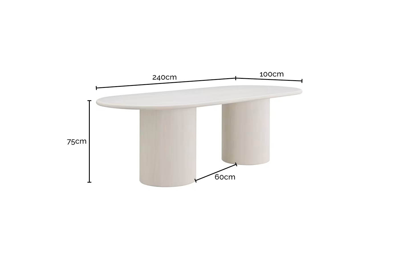 Athens Dining Table White Jade Marble 
