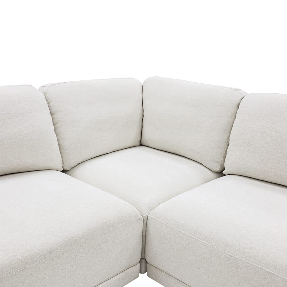 Emily Modular Sofa California Ivory - 6 Piece color California Ivory