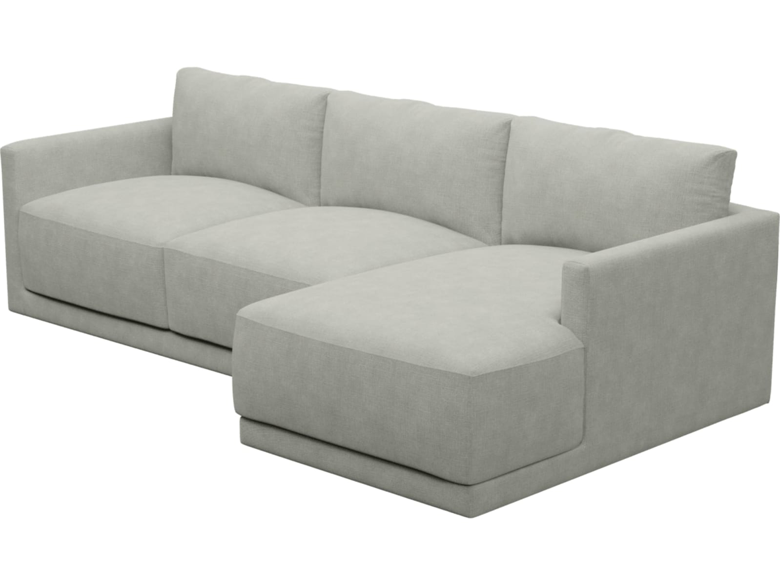 Haven Apt Toorak Pebble Chaise Sofa color Toorak Pebble