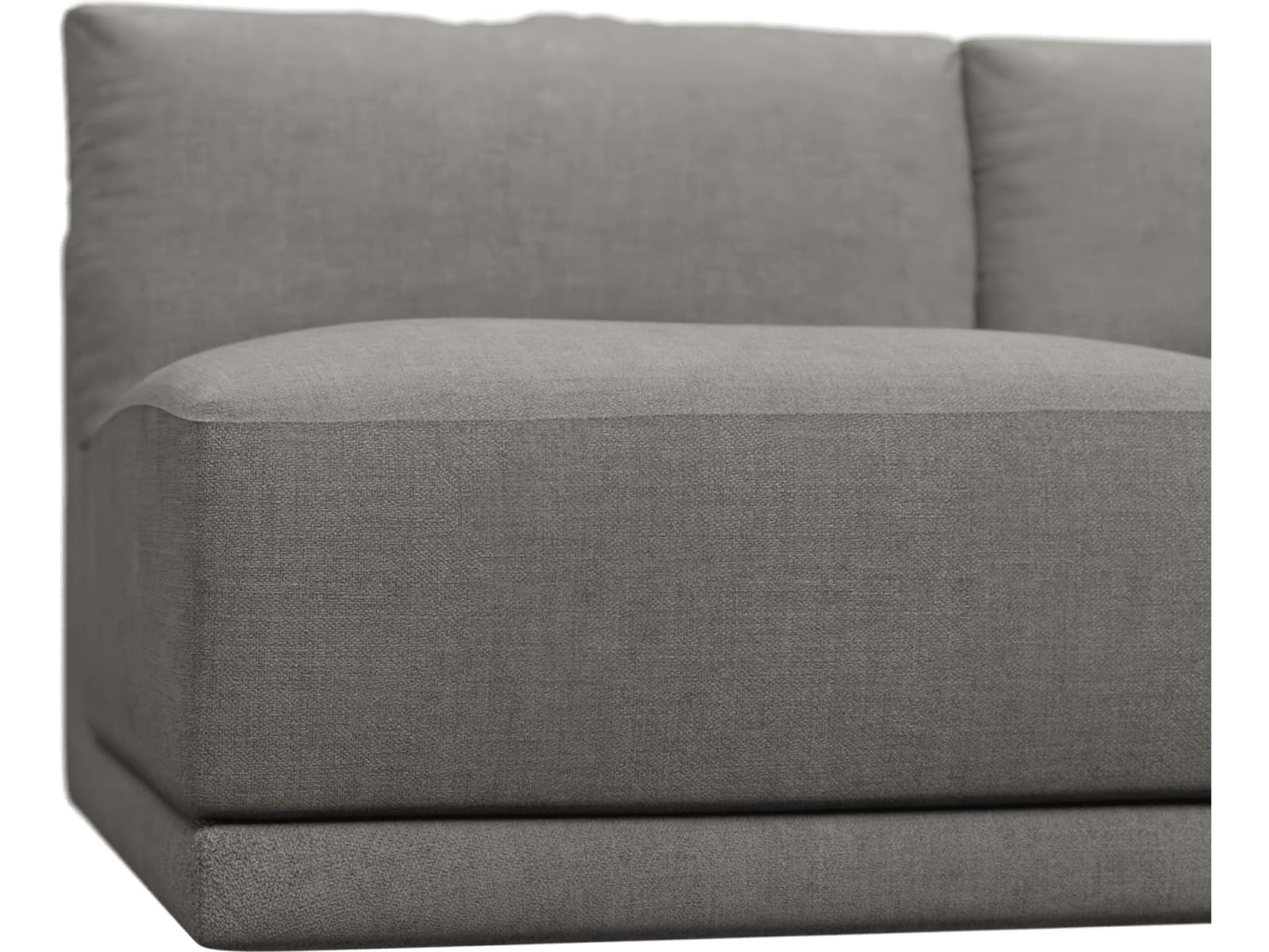 Haven Isla Soft Grey 2 Seater Armless Sofa Module color Isla Soft Grey