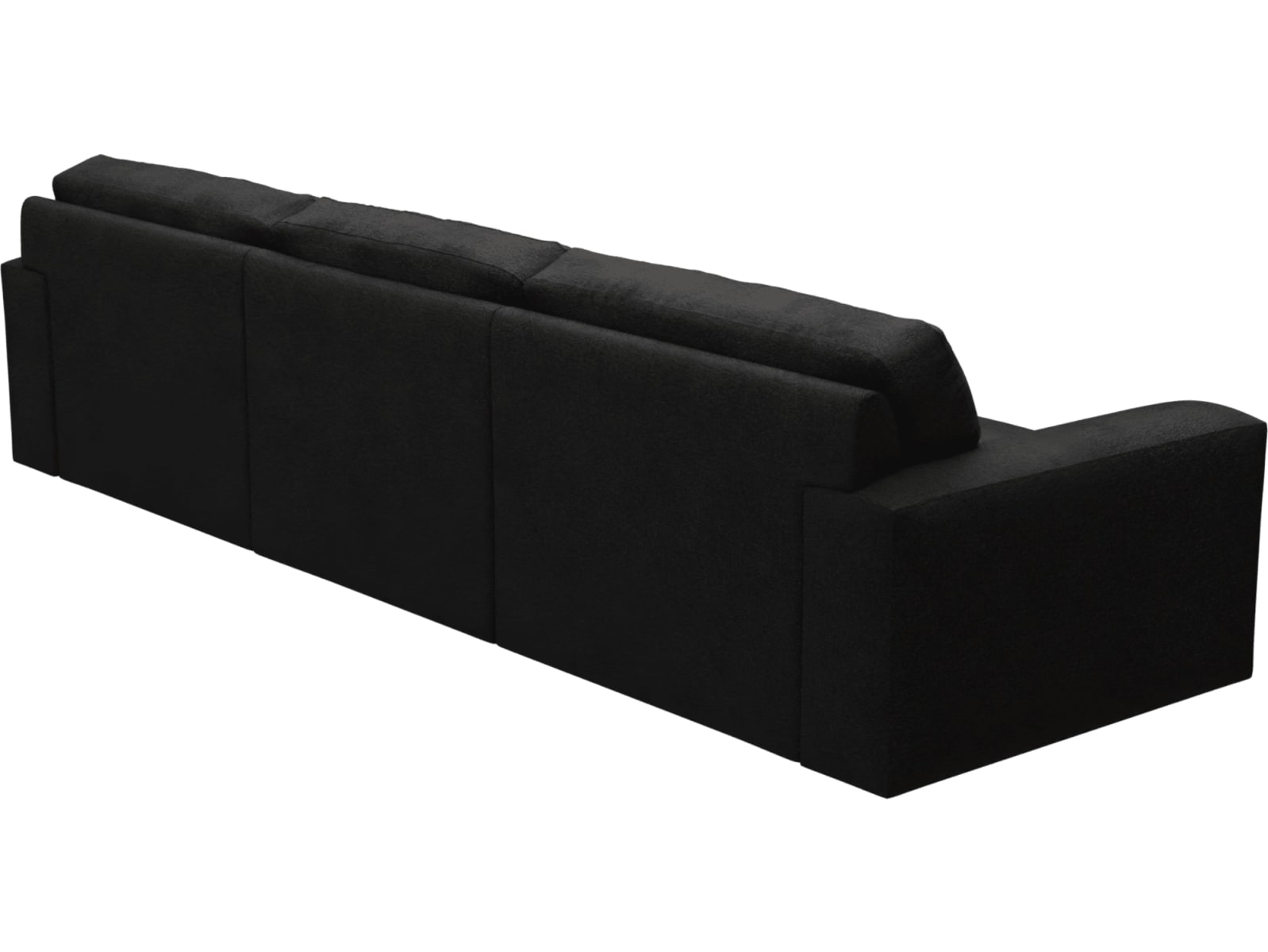 Monica California Charcoal Chaise Sofa - 3 Seater color California Charcoal