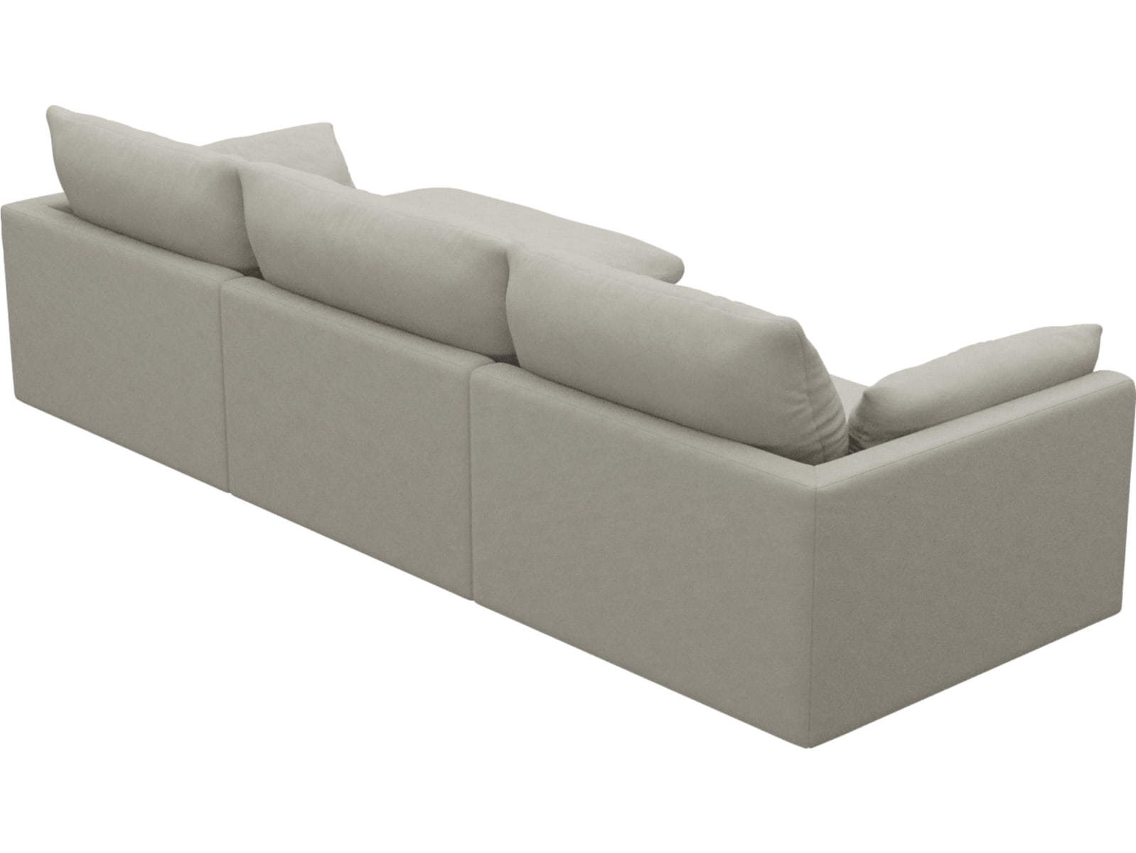 Willow California Ivory Chaise Sofa - 3 Seater color California Ivory