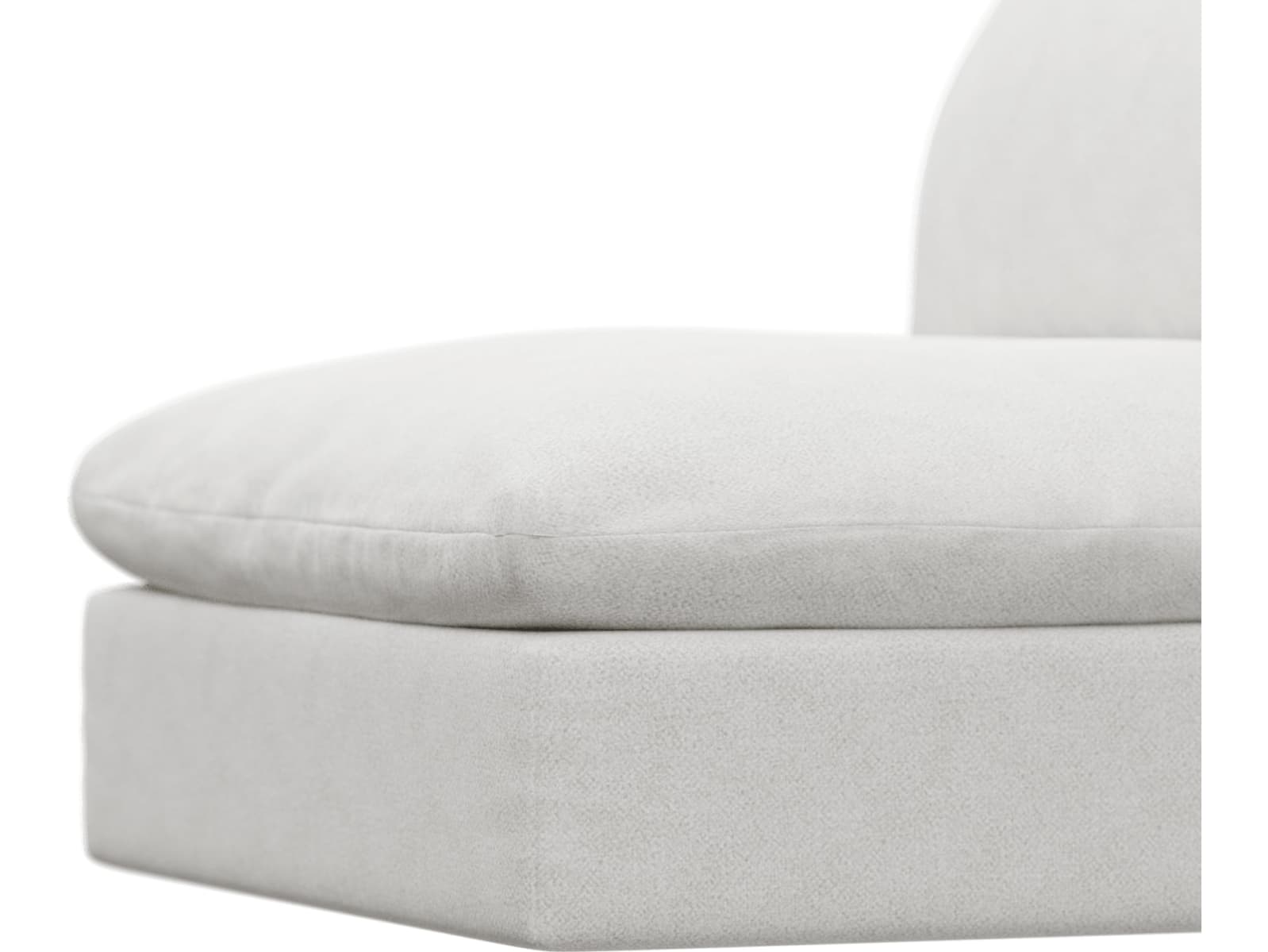 Willow Noa Fog Armless Sofa Module color Noa Fog