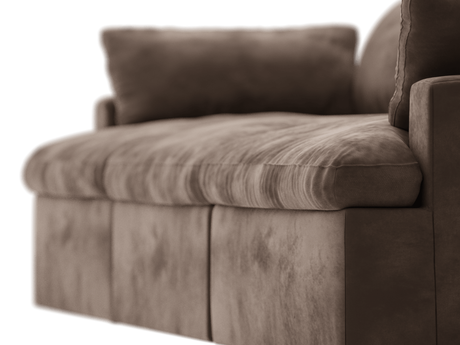 Retreat Muse Chocolate Modular Sofa - 3 Piece color Muse Chocolate