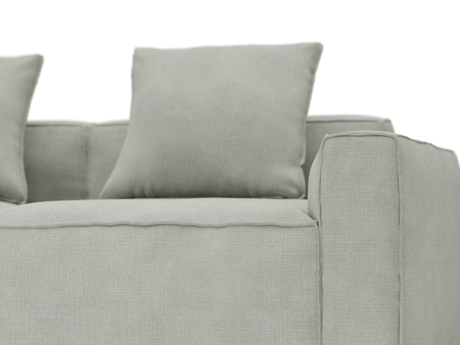 Riley Apt Toorak Pebble Sofa - 5 Seater LAF Terminal color Toorak Pebble