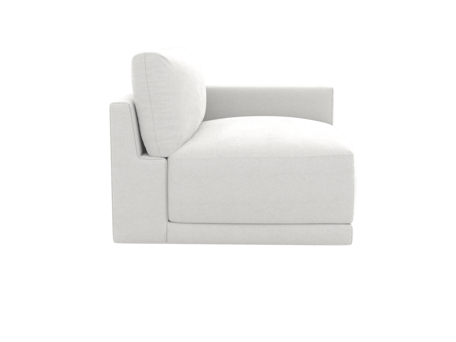 Haven Muse Frost Right Arm Facing Sofa Module color Muse Frost