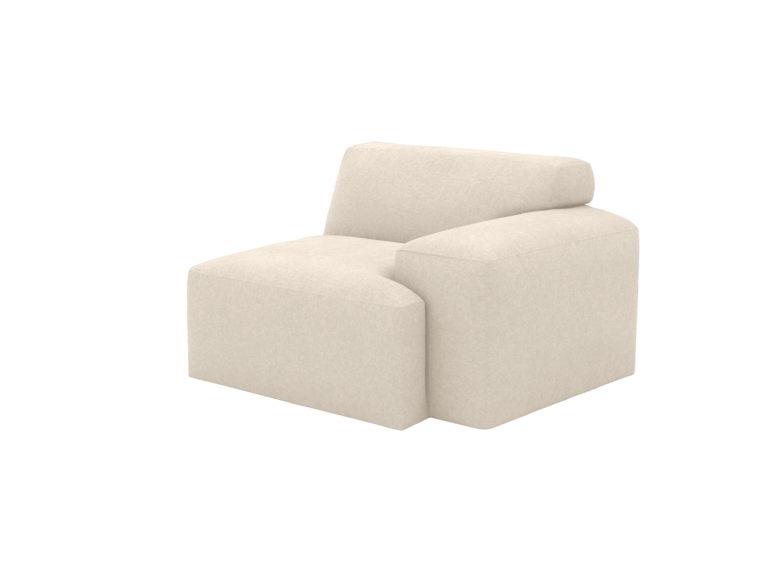 Copenhagen Tribute Shell Right Arm Facing Sofa Module color Tribute Shell