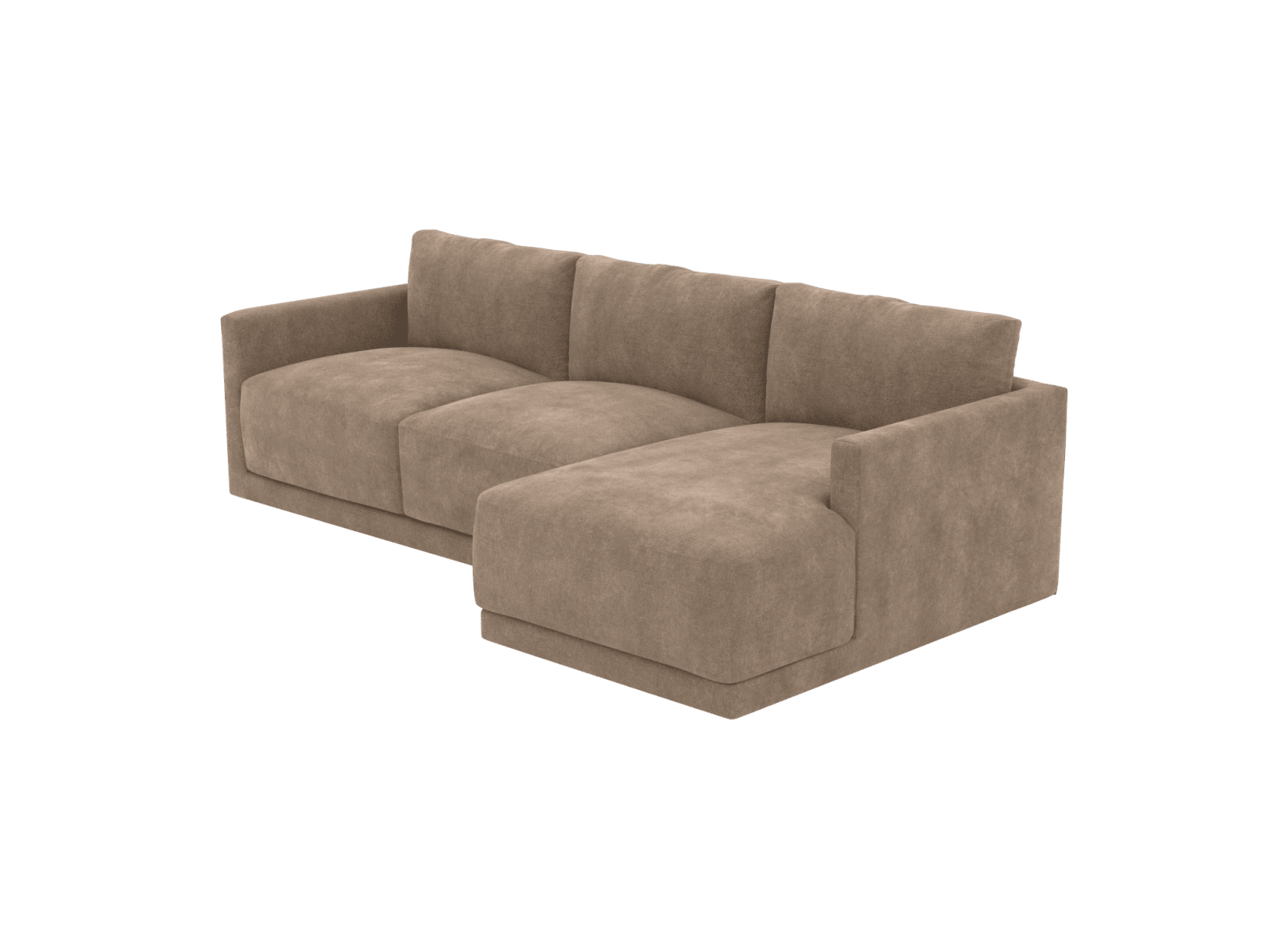 Haven Tribute Walnut 3 Seater Chaise Sofa color Tribute Walnut