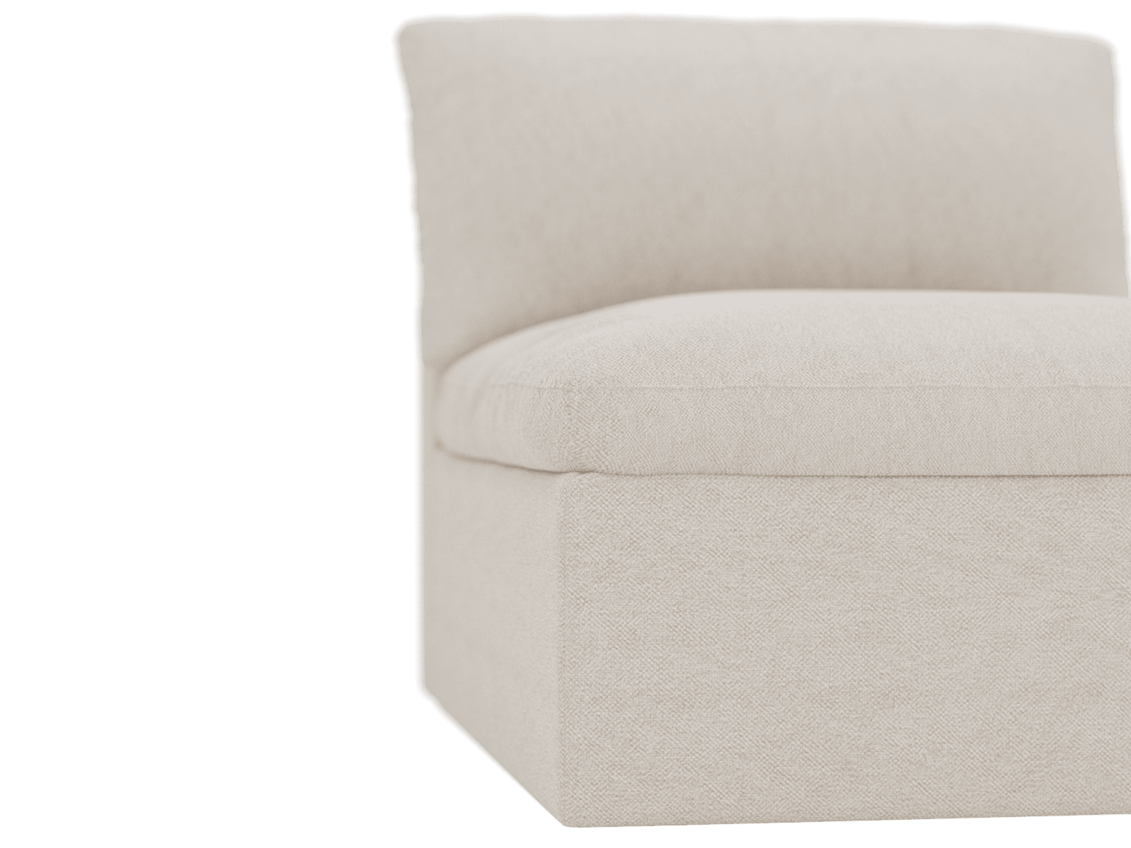 Retreat Noa Desert Armless Sofa Module color Noa Desert