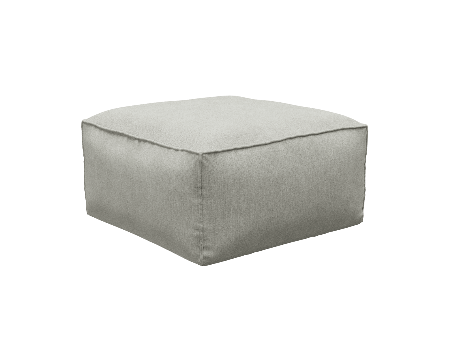 Riley Apt Toorak Pebble Ottoman color Toorak Pebble