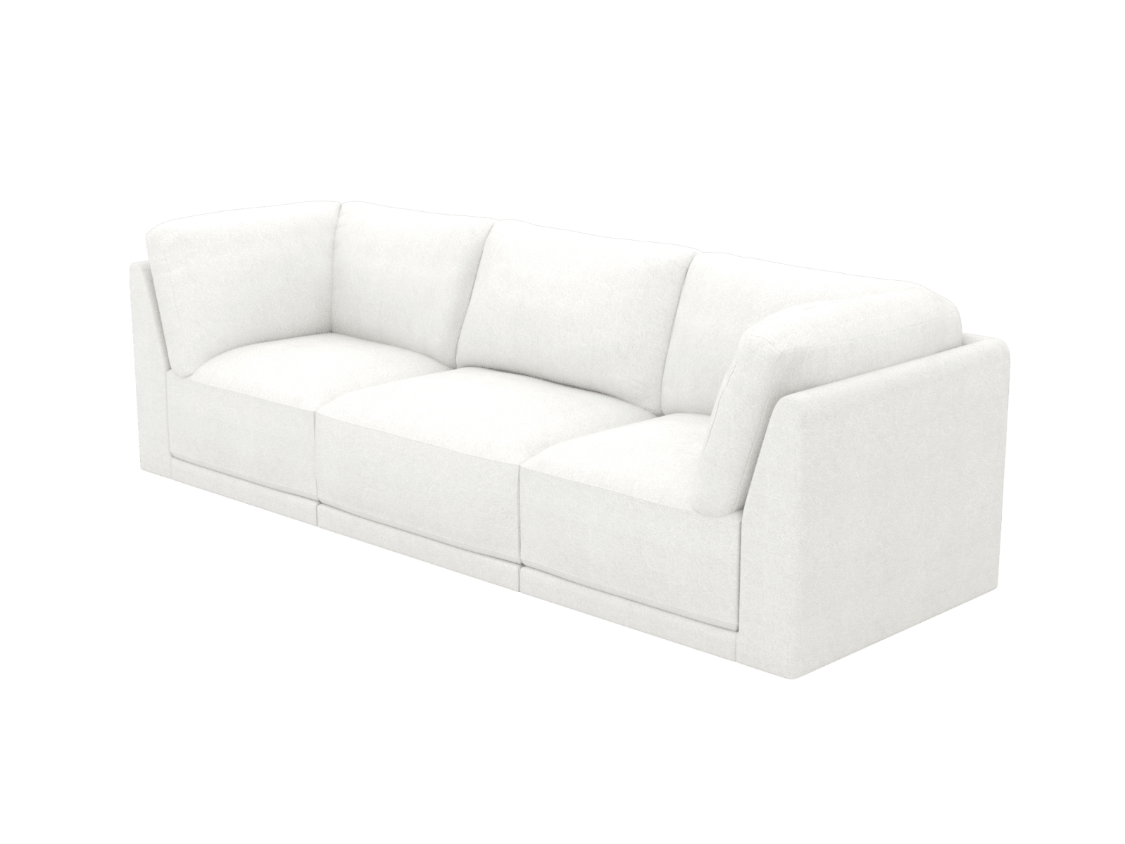 Emily Modular Sofa Muse Frost - 3 Piece color Muse Frost