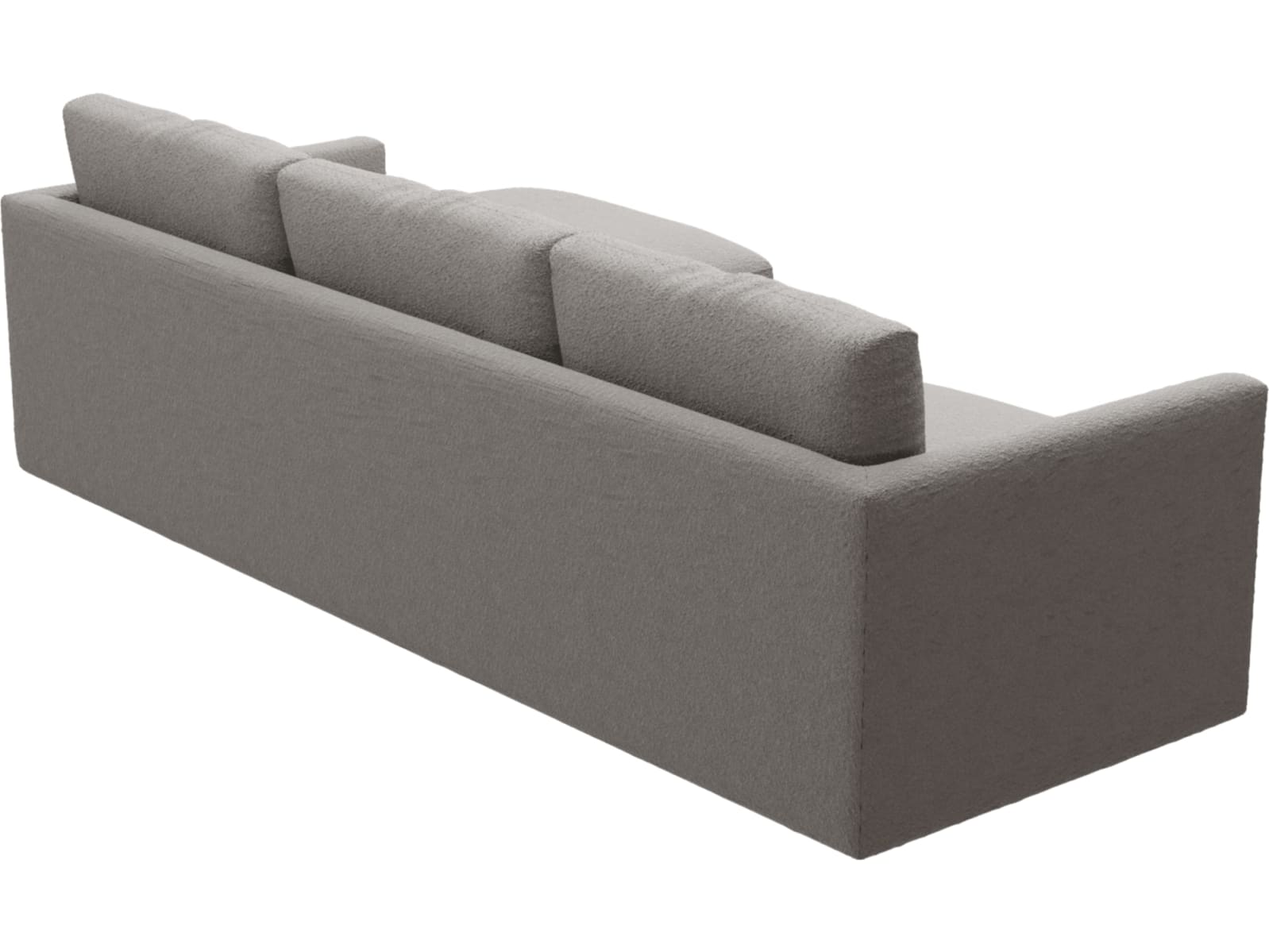 Haven Apt Boucle Pumice Chaise Sofa color Boucle Pumice