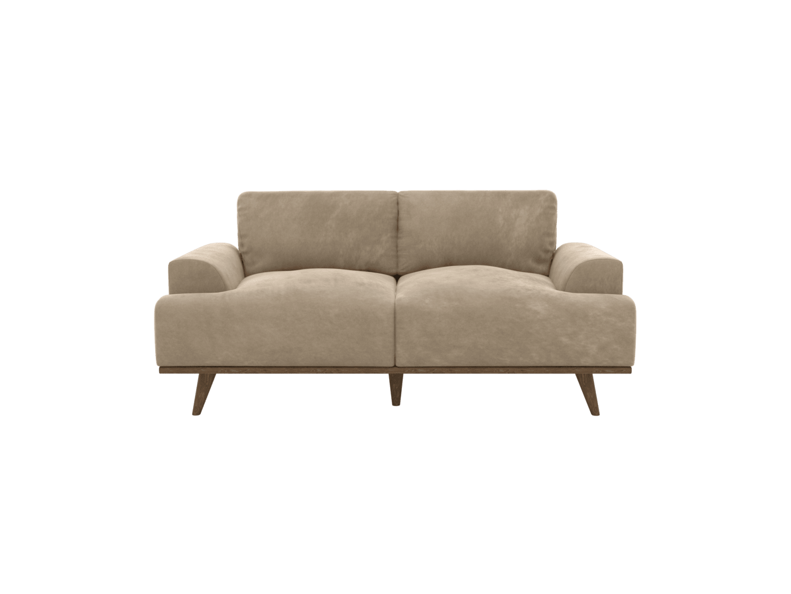 Dane Muse Soft Brown Sofa - 2 Seater color Muse Soft Brown