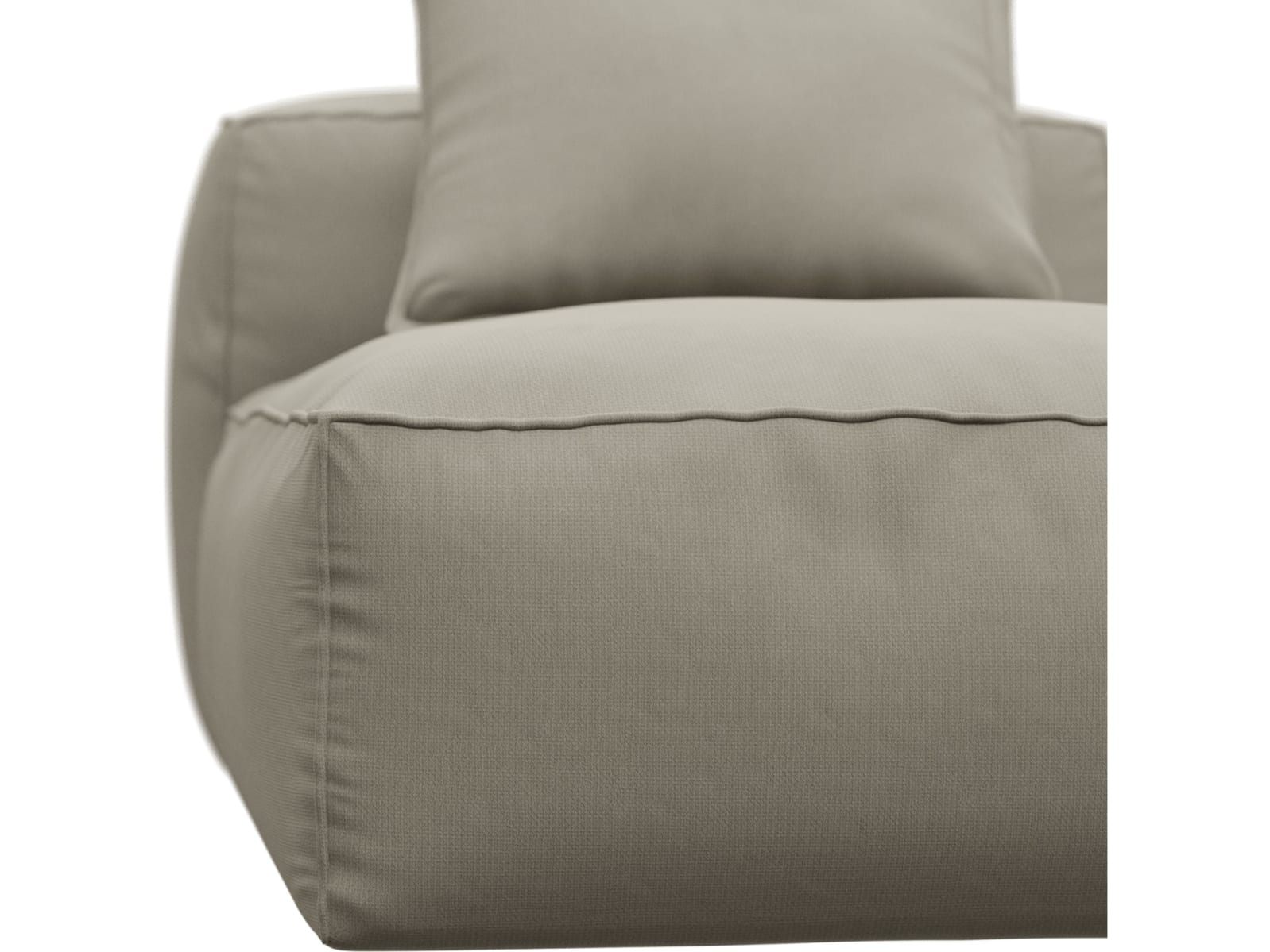 Riley Plaza Natural Module Chaise color Plaza Natural