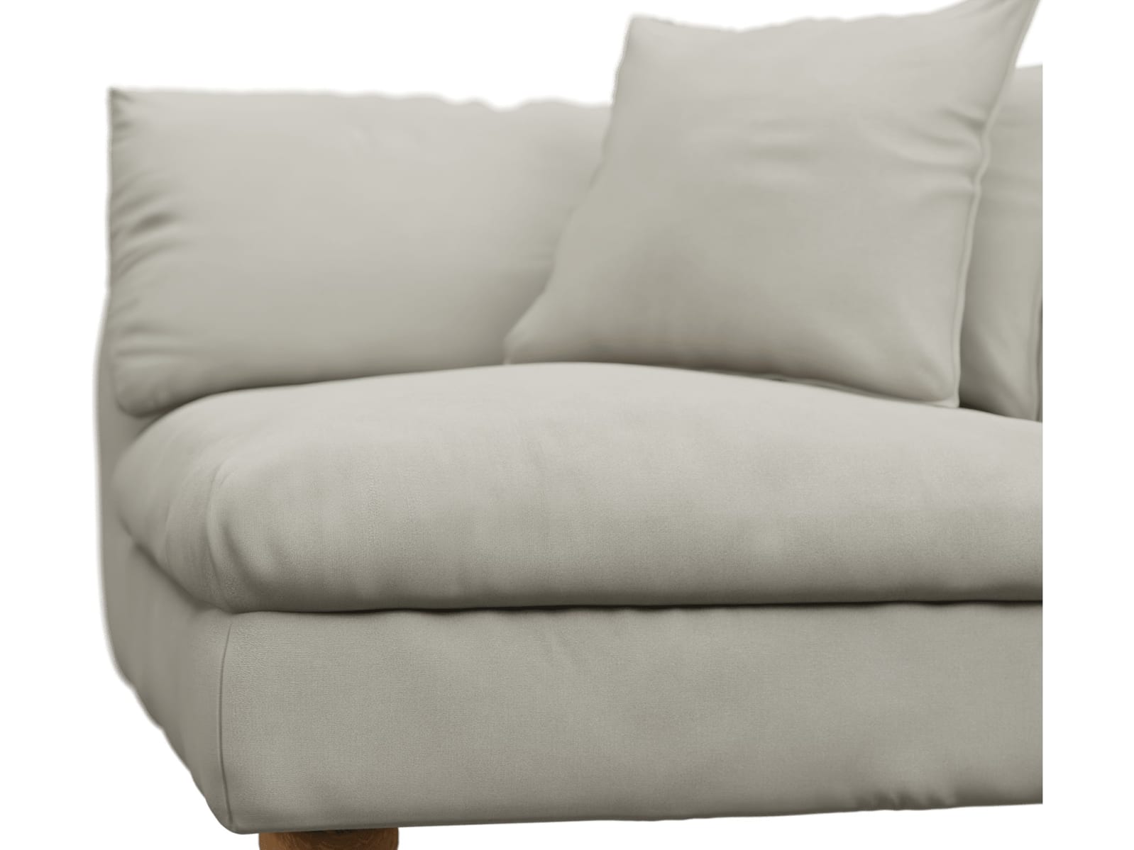 Tully California Ivory Right Arm Facing Chair Module color California Ivory