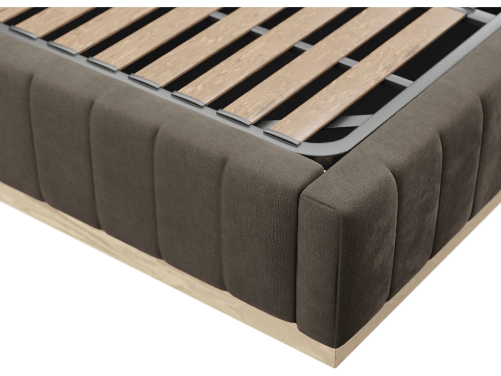 Brentwood Gas Lift Bed Muse Mink color Muse Mink