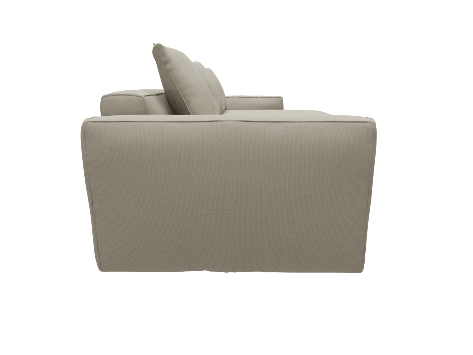 Riley Apt Plaza Natural Sofa - 3 Seater Chaise color Plaza Natural
