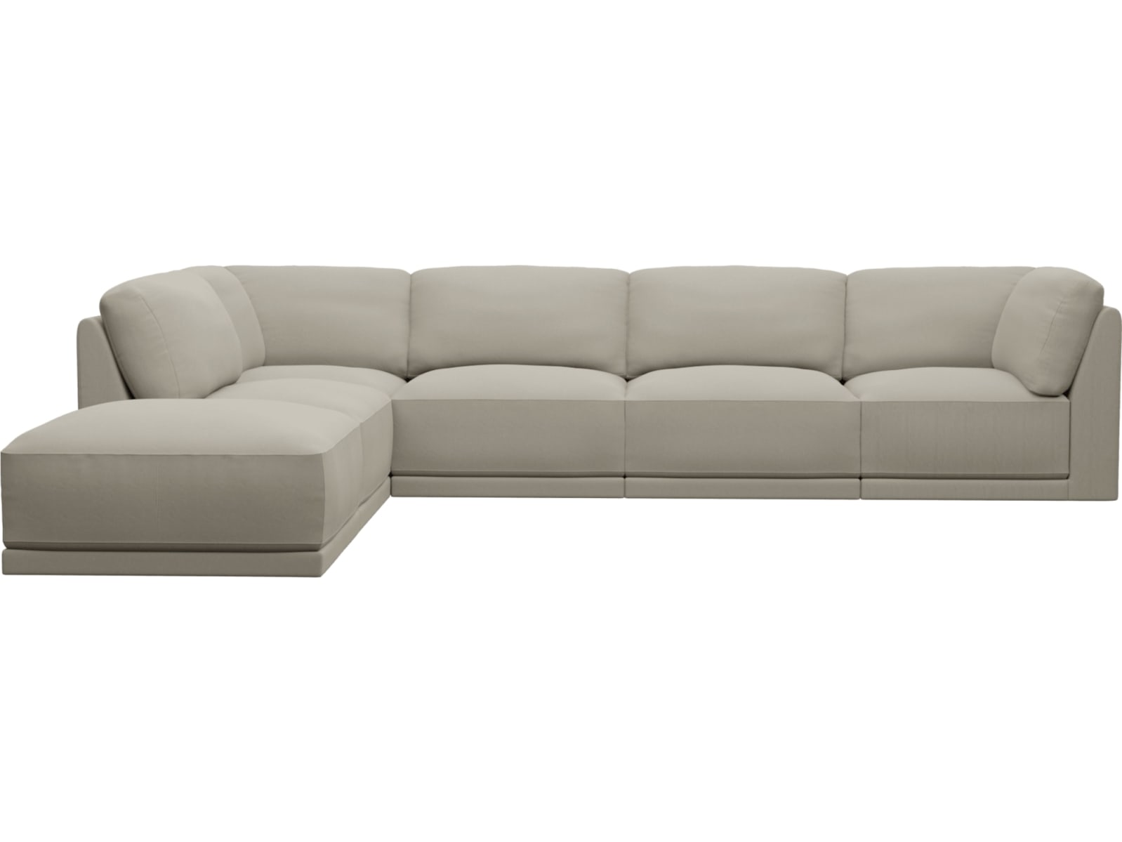 Emily Modular Sofa Plaza Natural - 6 Piece color Plaza Natural