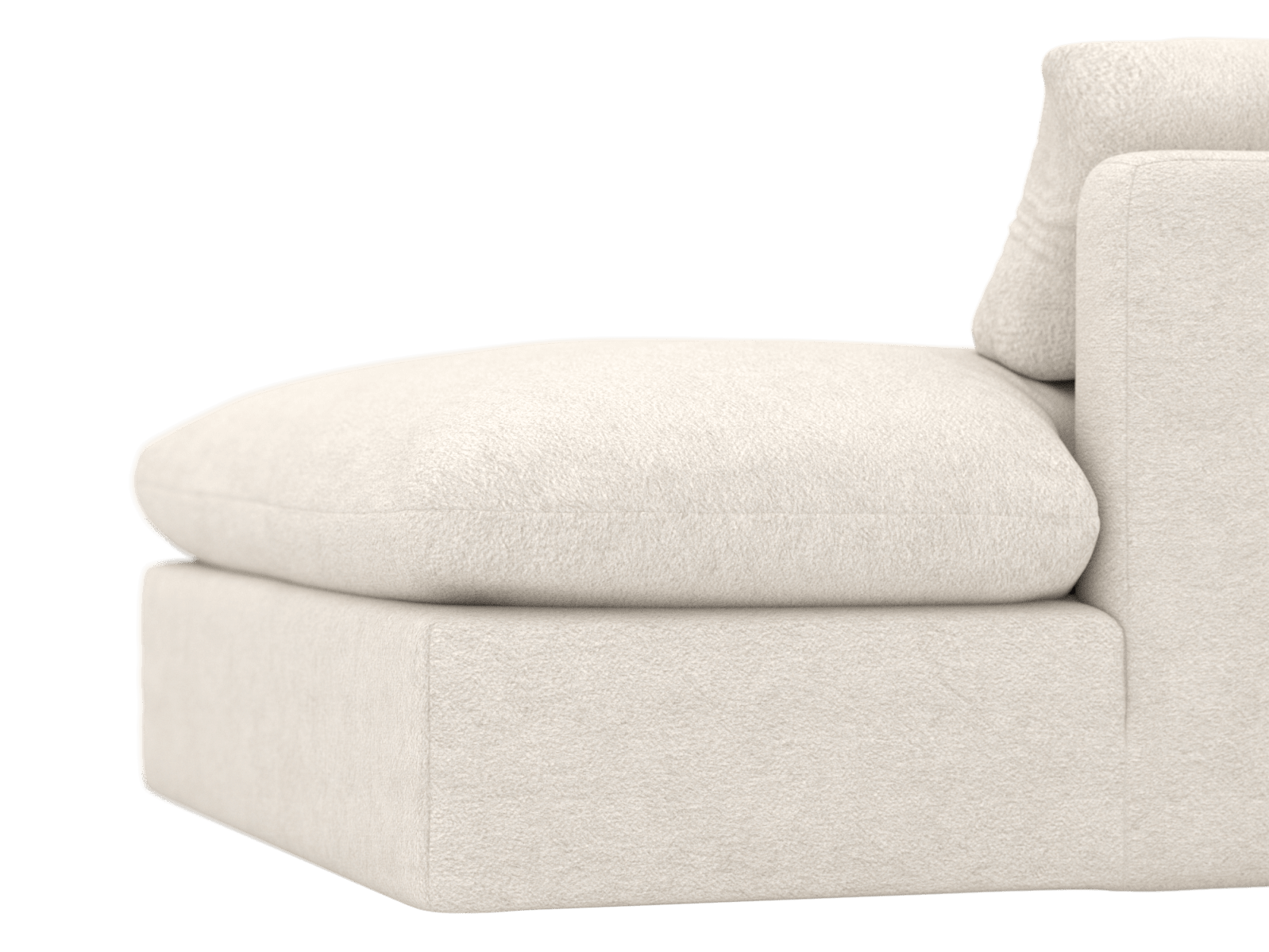 Willow Noa Fog Chaise Right Arm Facing Sofa Module color Noa Fog