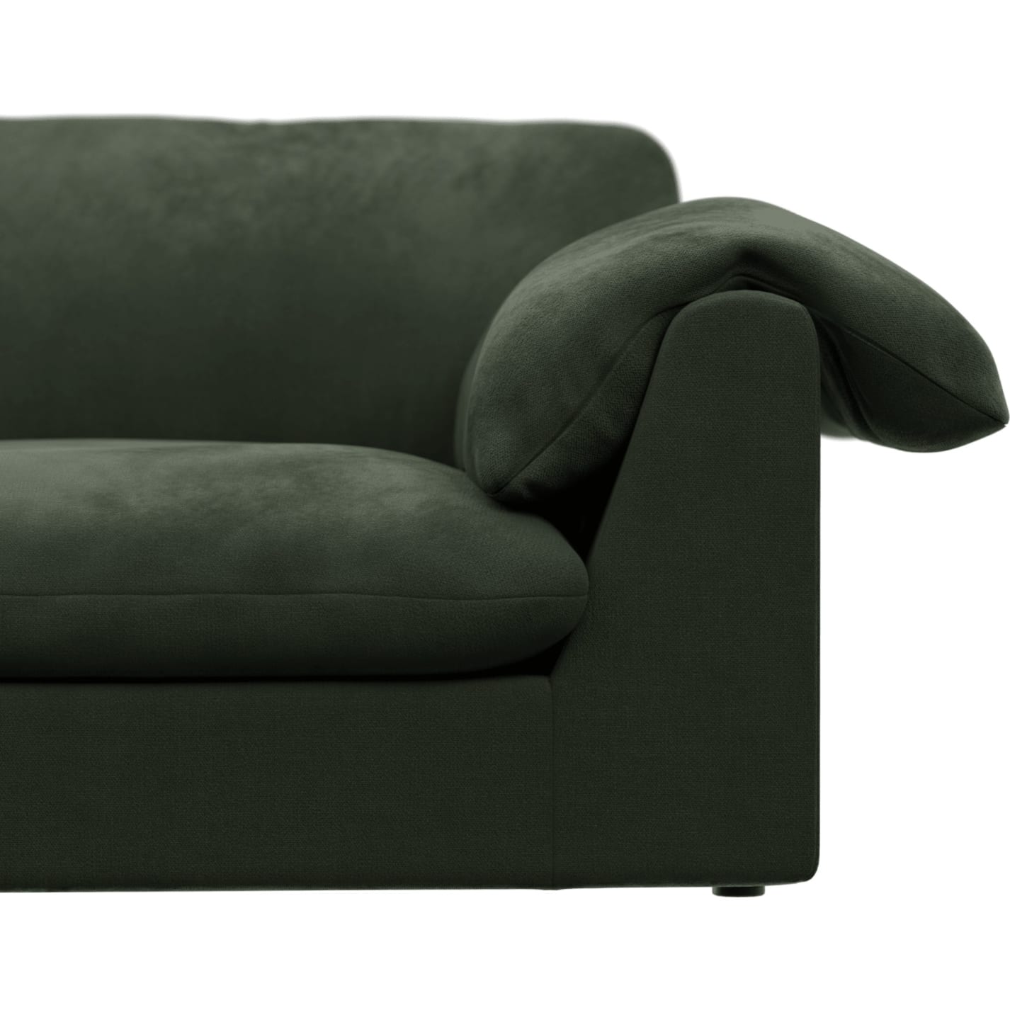Ludlow Muse Forest Sofa - 4 Seater LAF Terminal color Muse Forest