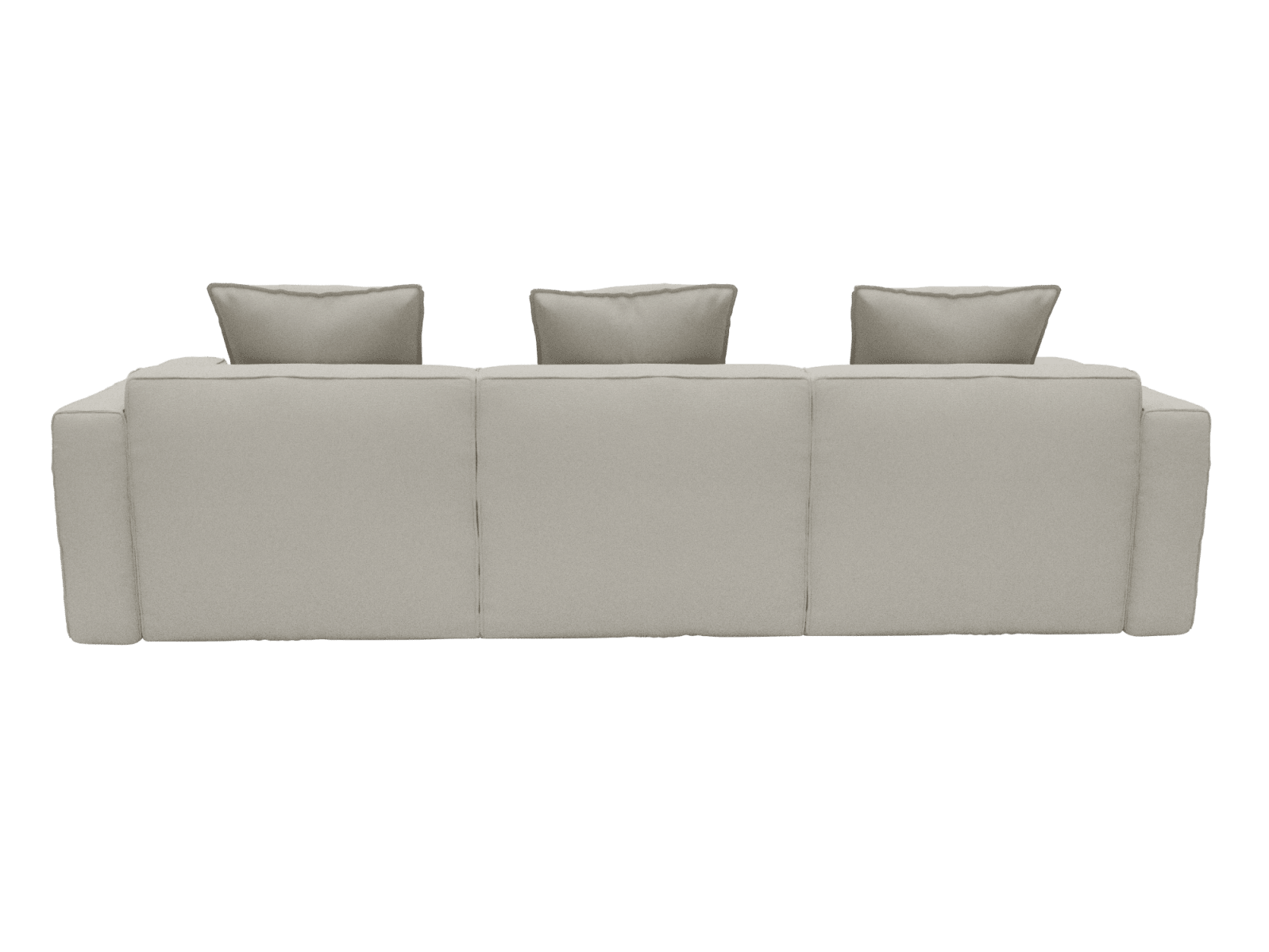 Riley Apt View Cream Sofa - 3 Seater color View Cream