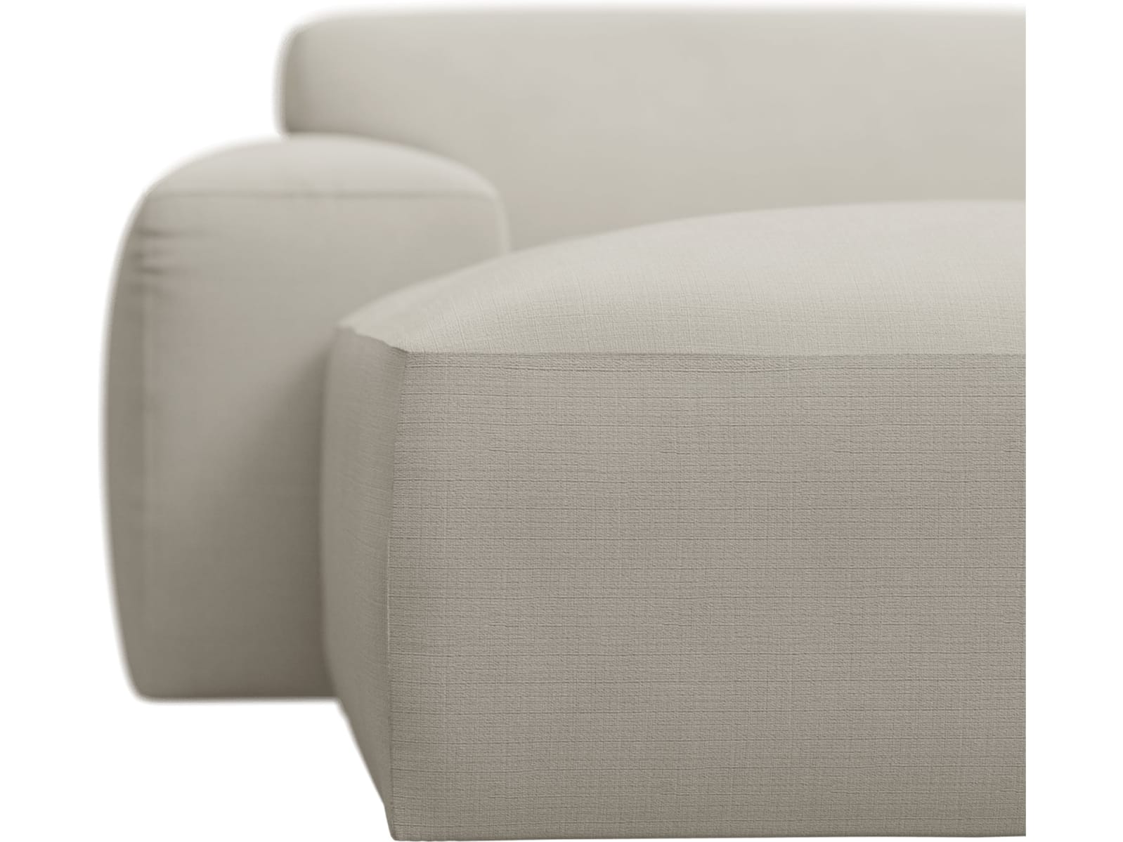 Copenhagen Toorak Pearl Chaise Sofa - 3 Seater color Toorak Pearl