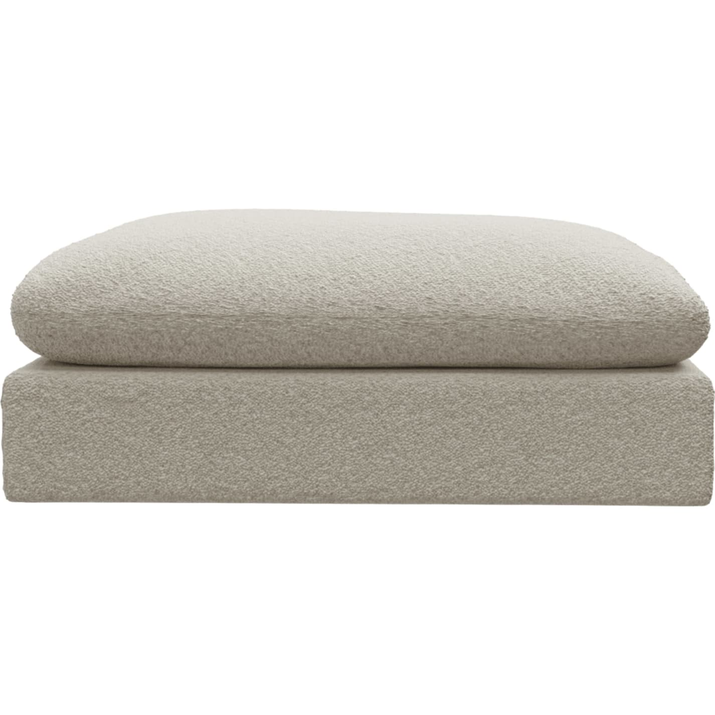 Ludlow Boucle Ivory Ottoman color Boucle Ivory