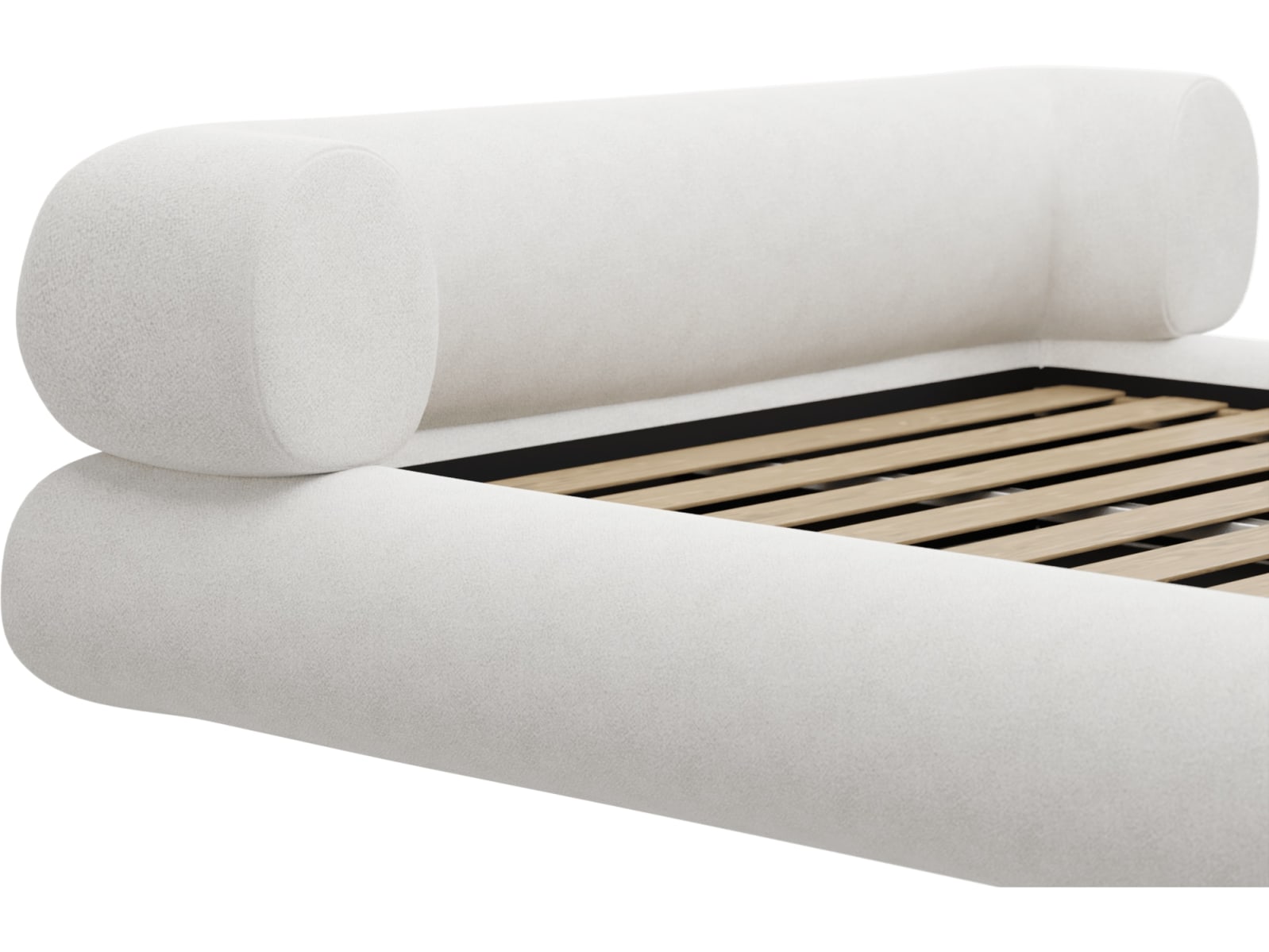 Frankie Bed Noa Fog color Noa Fog