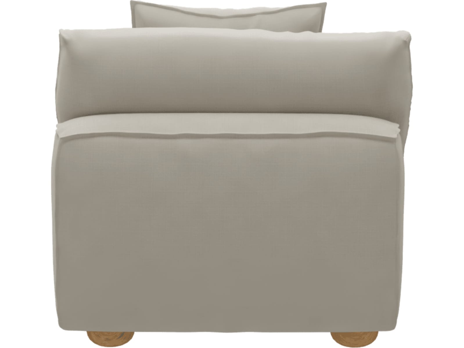 Tully Toorak Pearl Armless Sofa Chair Module color Toorak Pearl