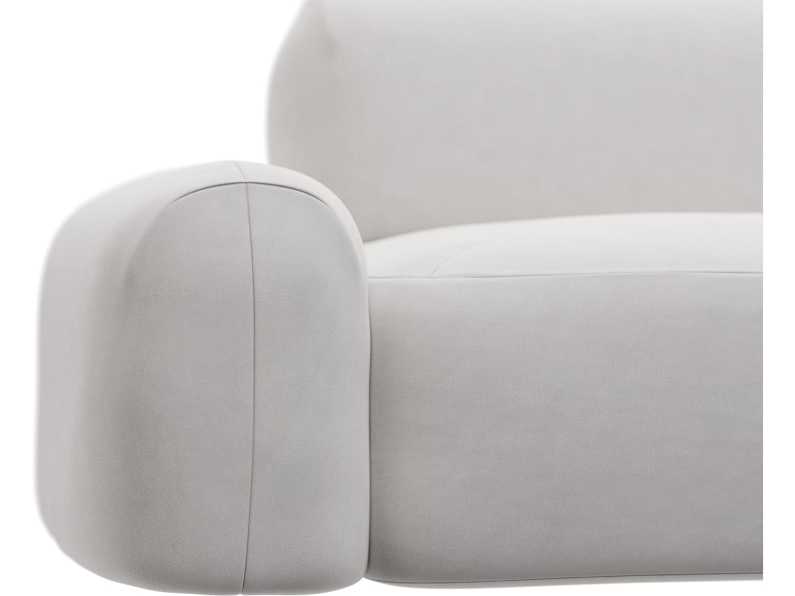 Beckett Muse Frost Modular Sofa - 6 Piece color Muse Frost