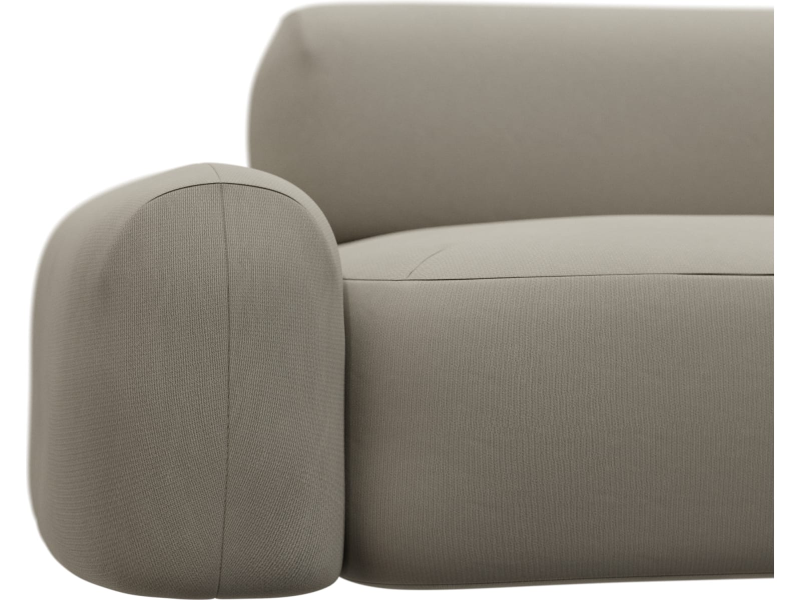 Beckett Plaza Natural Modular Sofa - 3 Seater color Plaza Natural