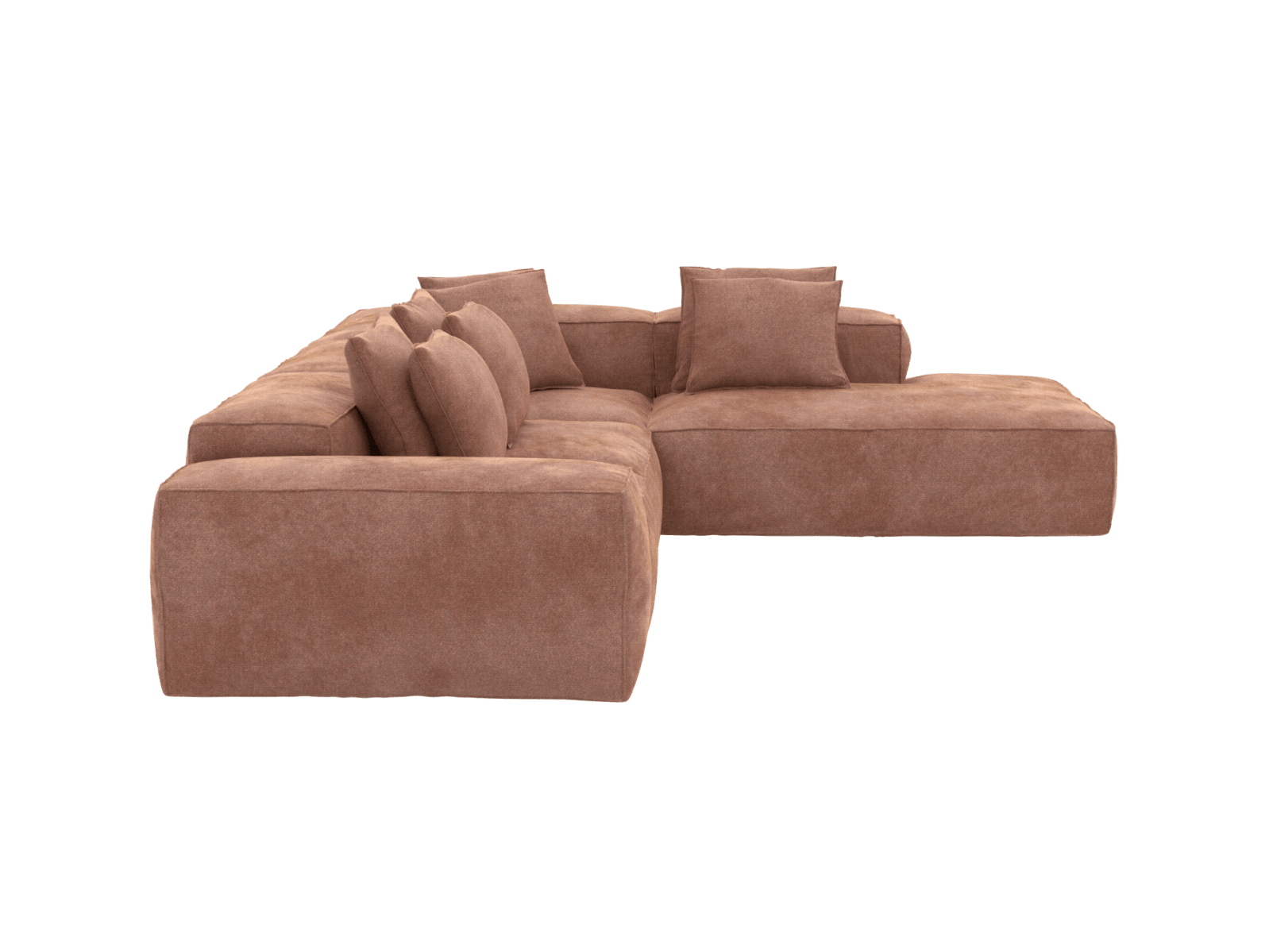 Riley Muse Dusk Modular Sofa - 5 Seater Right Terminal color Muse Dusk