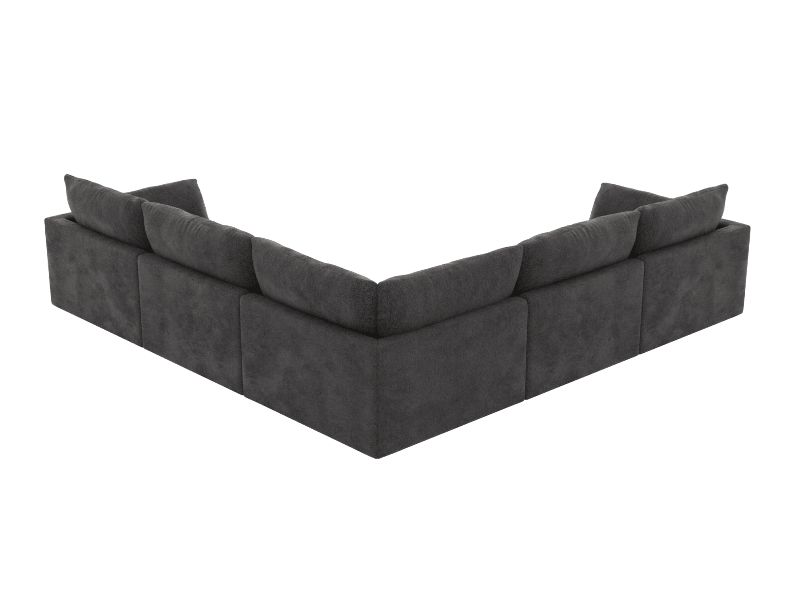 Willow California Charcoal Corner Sofa - 5 Seater color California Charcoal
