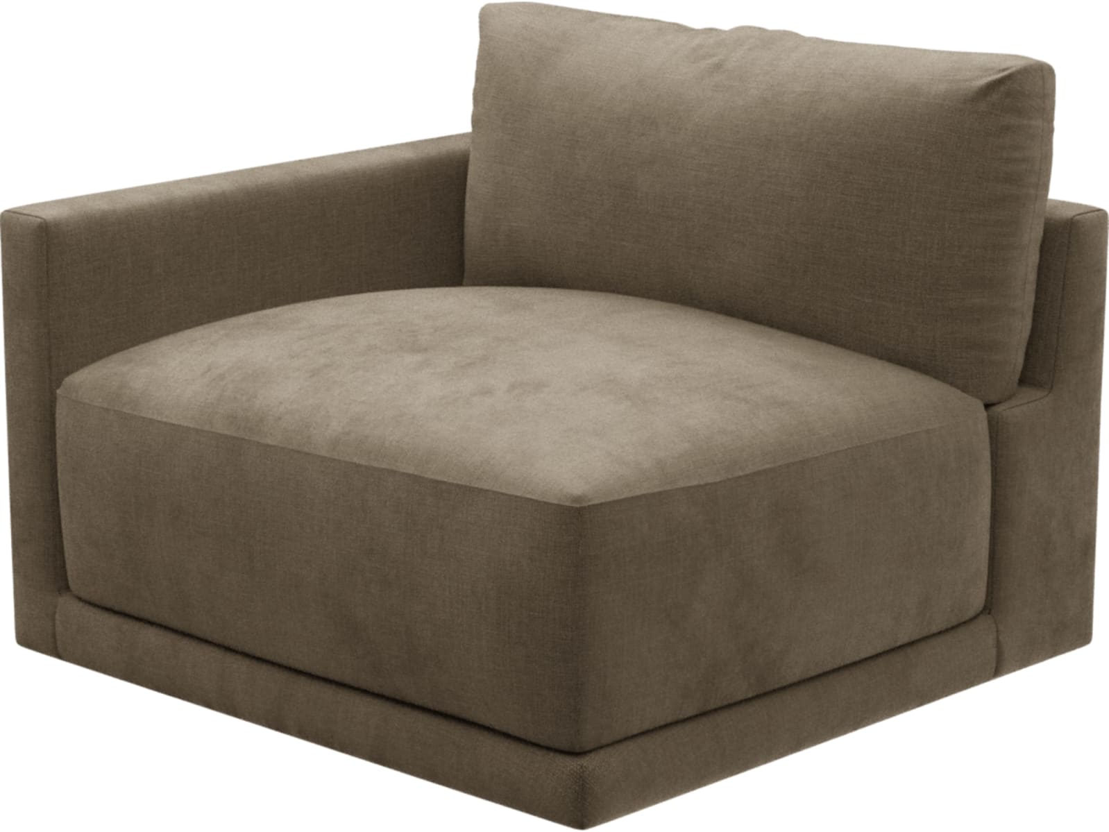 Haven Tribute Walnut Left Arm Facing Chair Sofa Module color Tribute Walnut