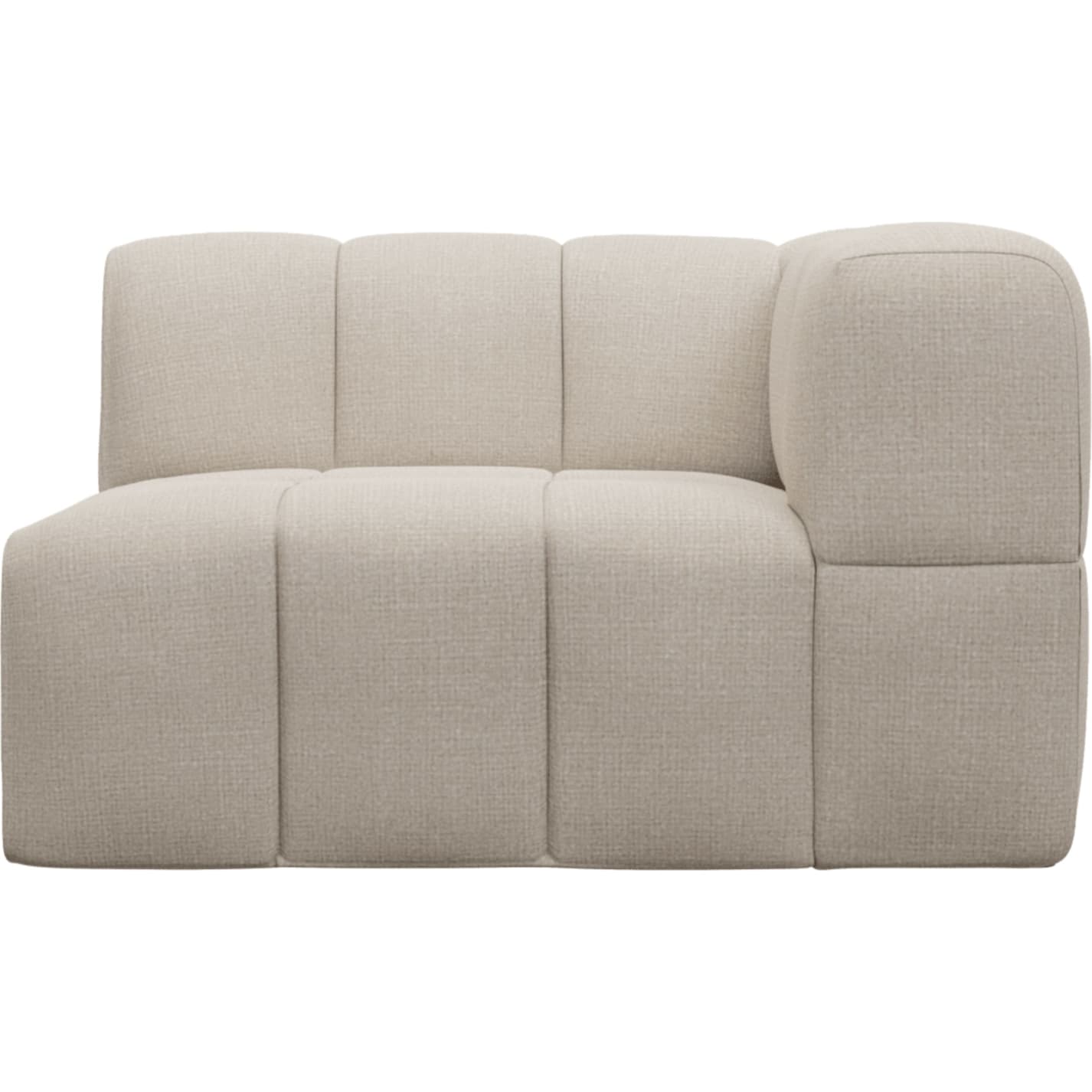 Lucello Santa Fe Sand Right Arm Facing Chair Module color Santa Fe Sand