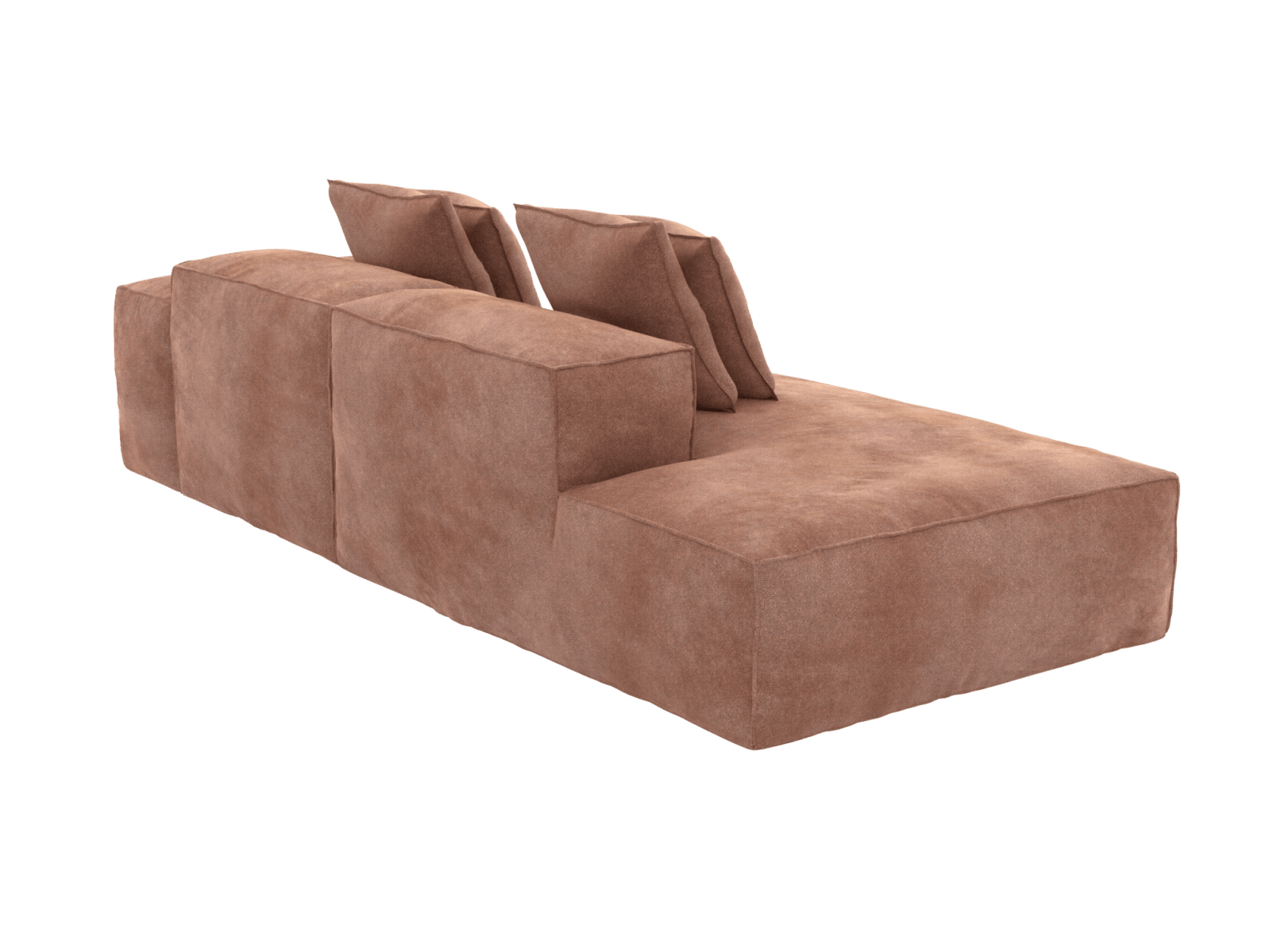 Riley Muse Dusk 3 Seater Terminal Left Modular Sofa color Muse Dusk