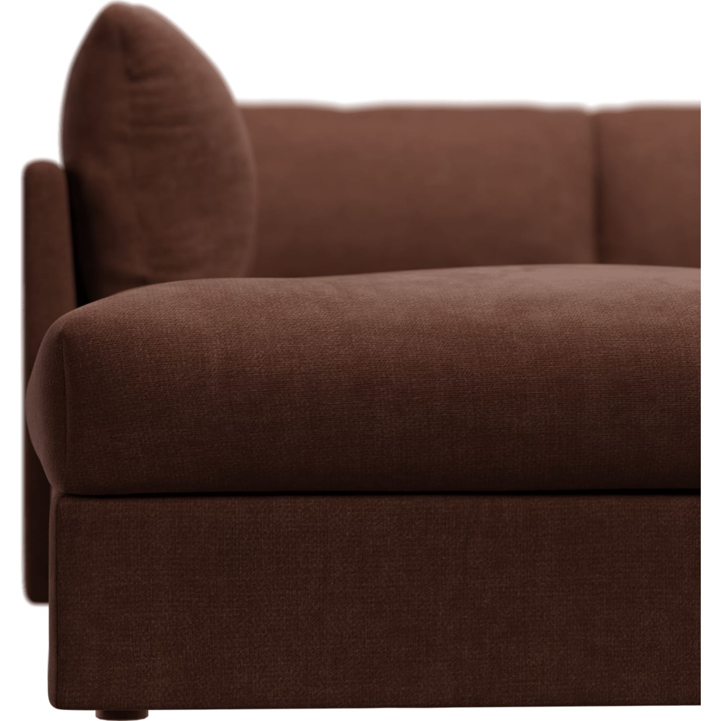 Finley Muse Rust Modular Sofa - 5 Seater LAF Terminal color Muse Rust