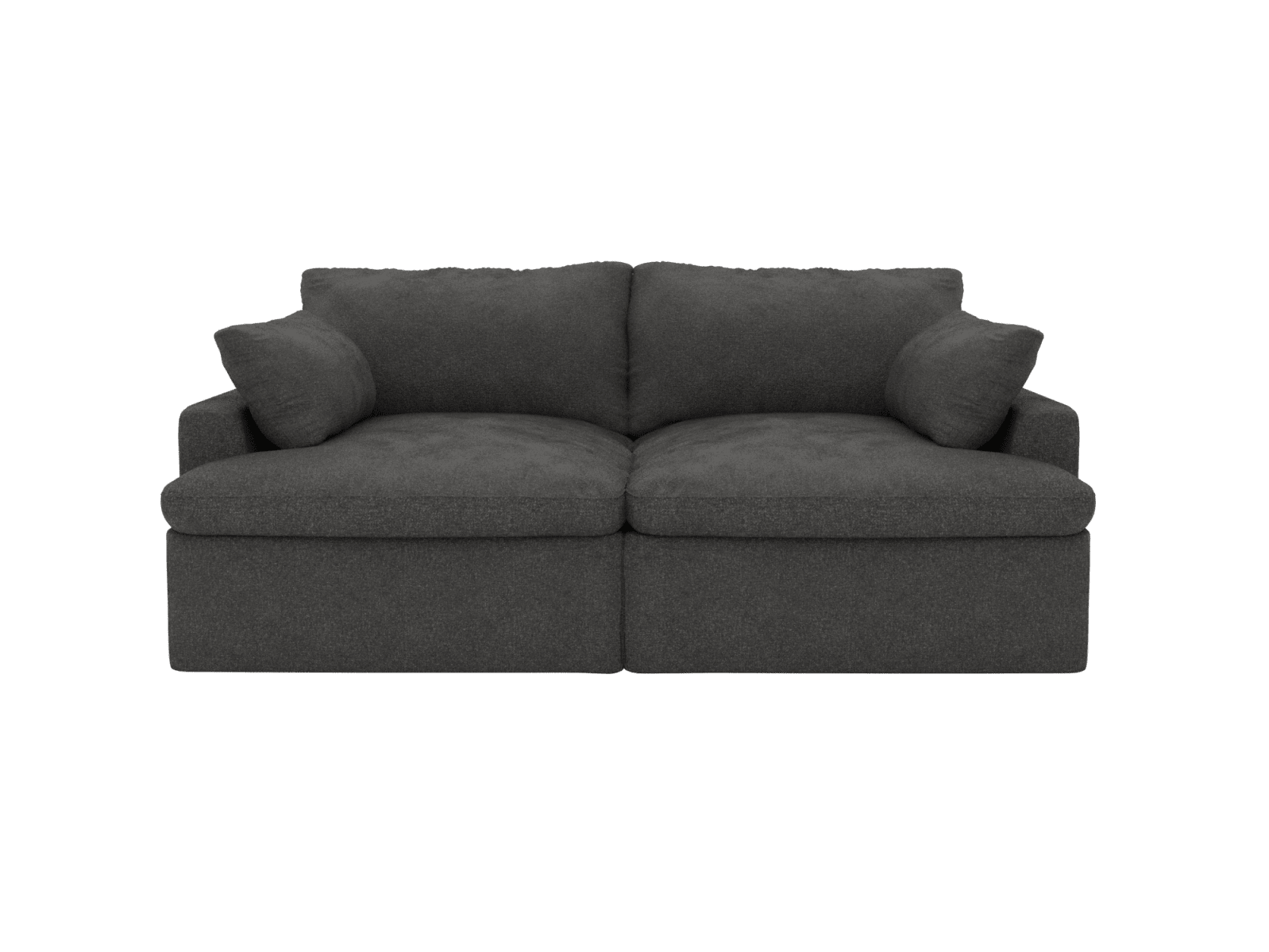 Retreat California Charcoal Modular Sofa - 2 Piece color California Charcoal
