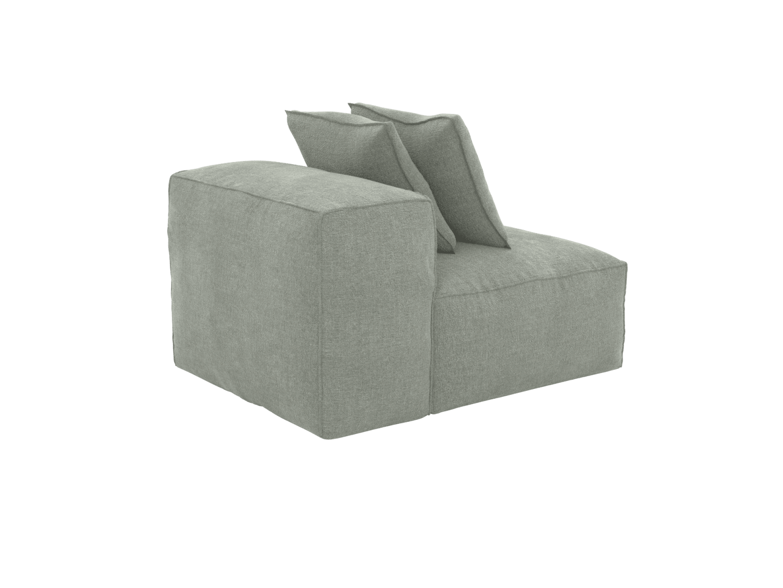 Riley Avon Sage Armless Sofa Module color Avon Sage