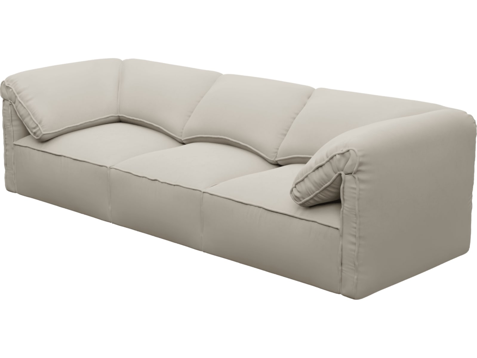 Kai Isla Sea Pearl Modular Sofa - 3 Seater color Isla Sea Pearl