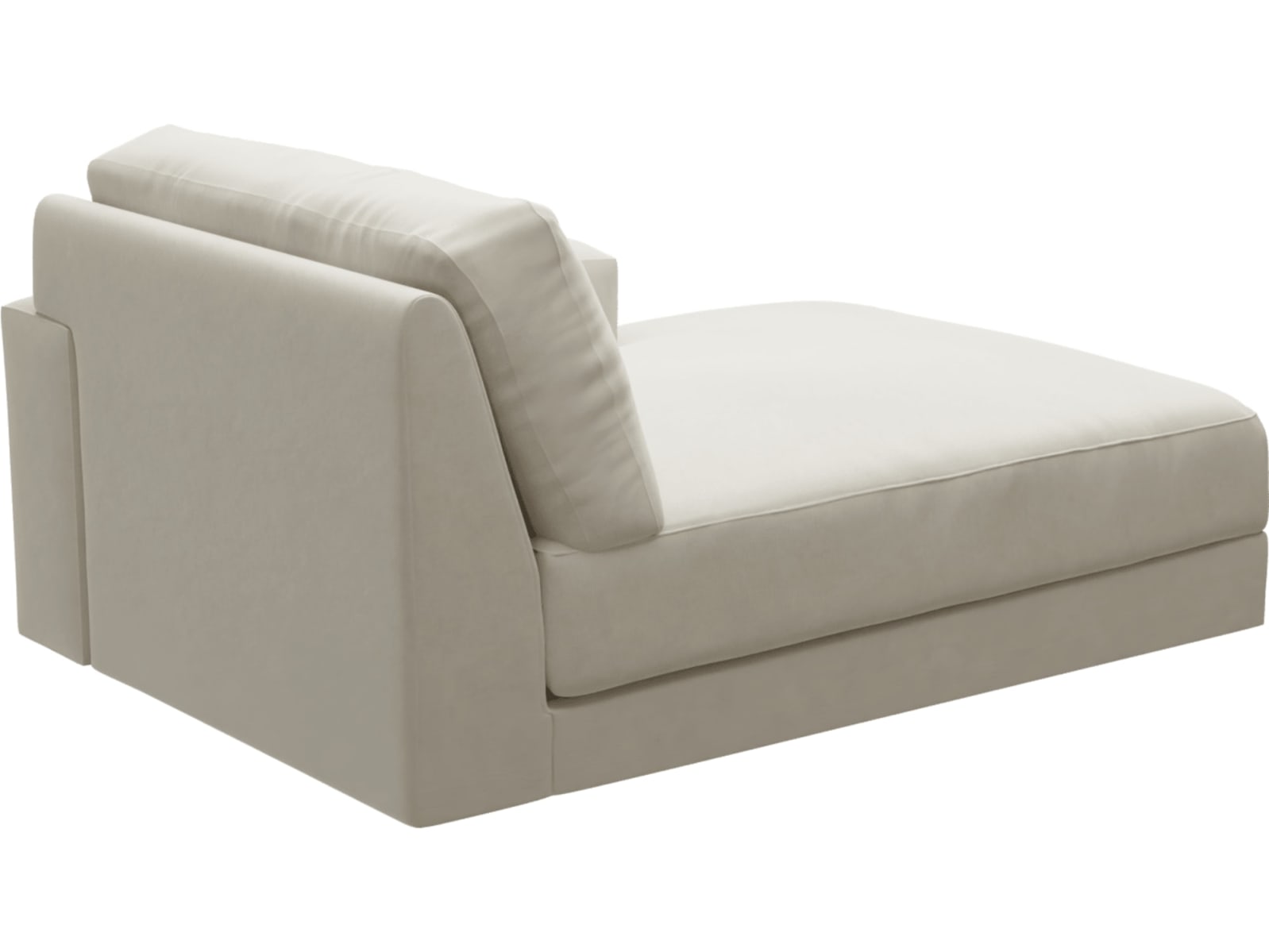 Monica Muse Flax Right Arm Facing Chaise Module color Muse Flax