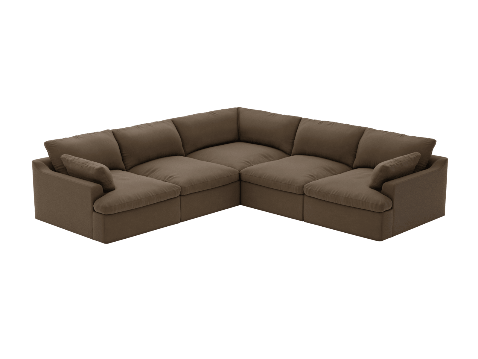 Retreat Blaze Mocha Corner Sofa - 5 Seater color Blaze Mocha