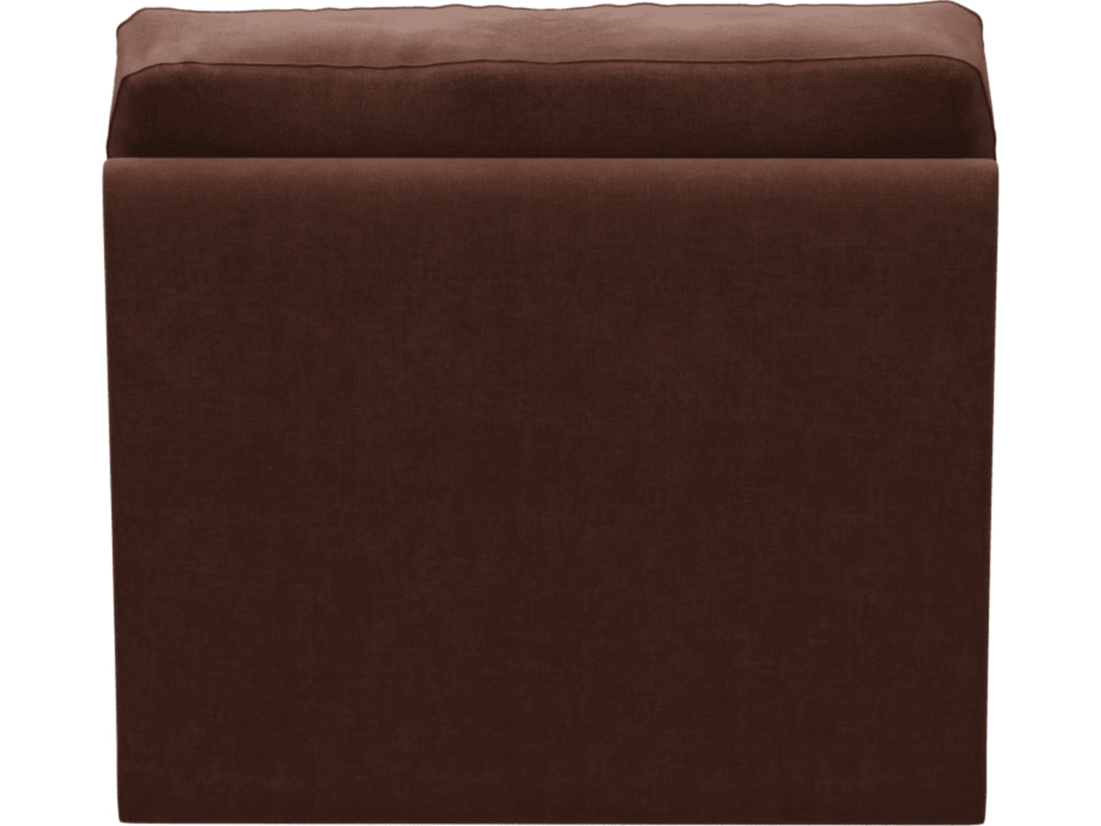 Monica Muse Rust Armless Sofa Chair Module color Muse Rust