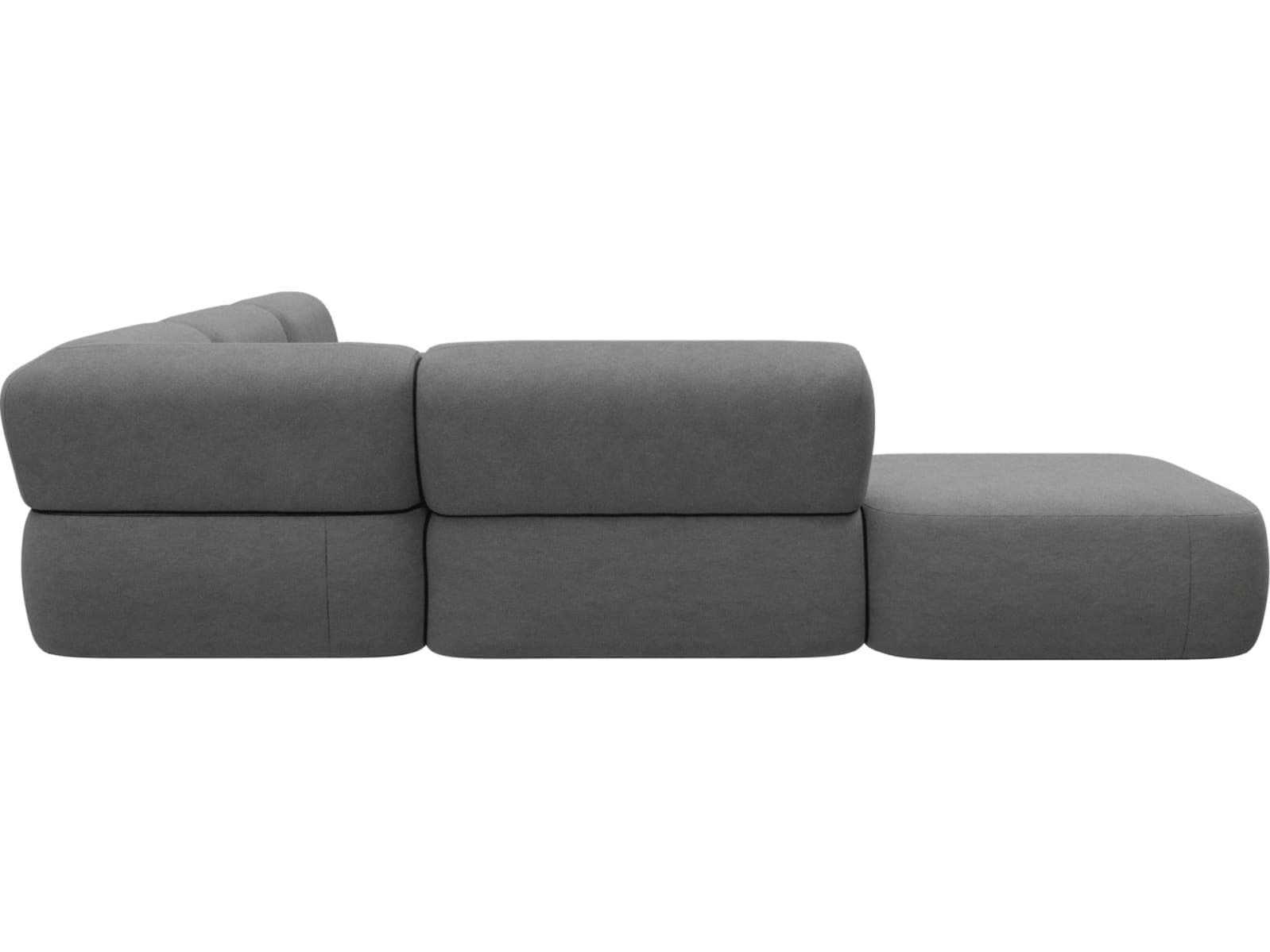 Beckett Maya Flint Modular Sofa - 6 Piece color Maya Flint