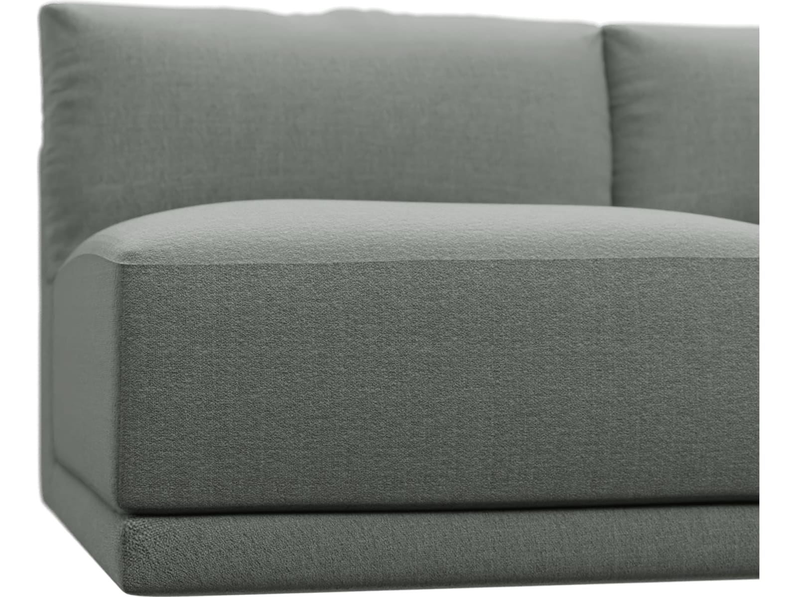 Haven Tribute Storm 2 Seater Armless Sofa Module color Tribute Storm